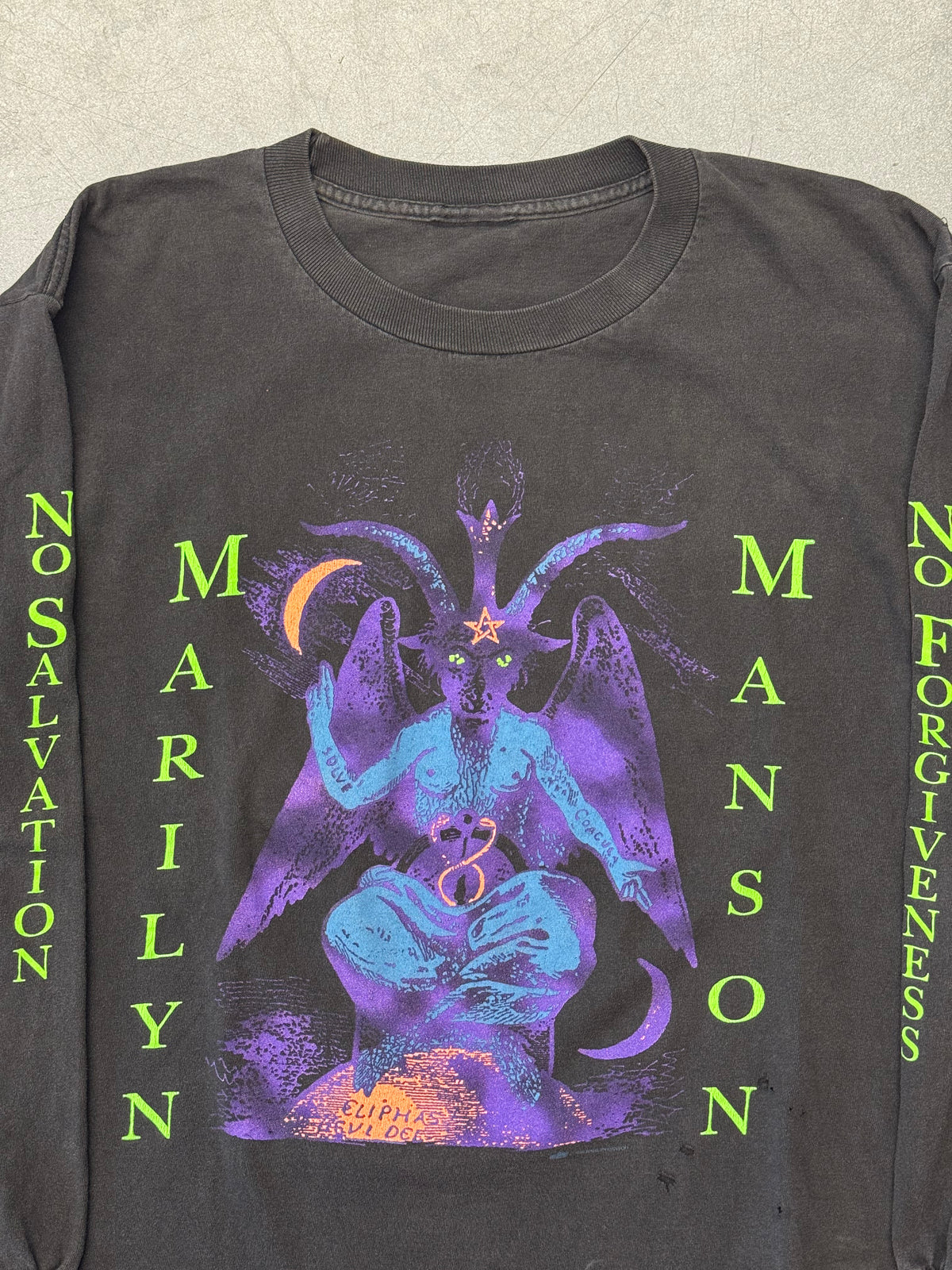 1995 MARILYN MANSON WHEN I'M GOD EVERYONE DIES LONG SLEEVE TEE (PULLED TAG)