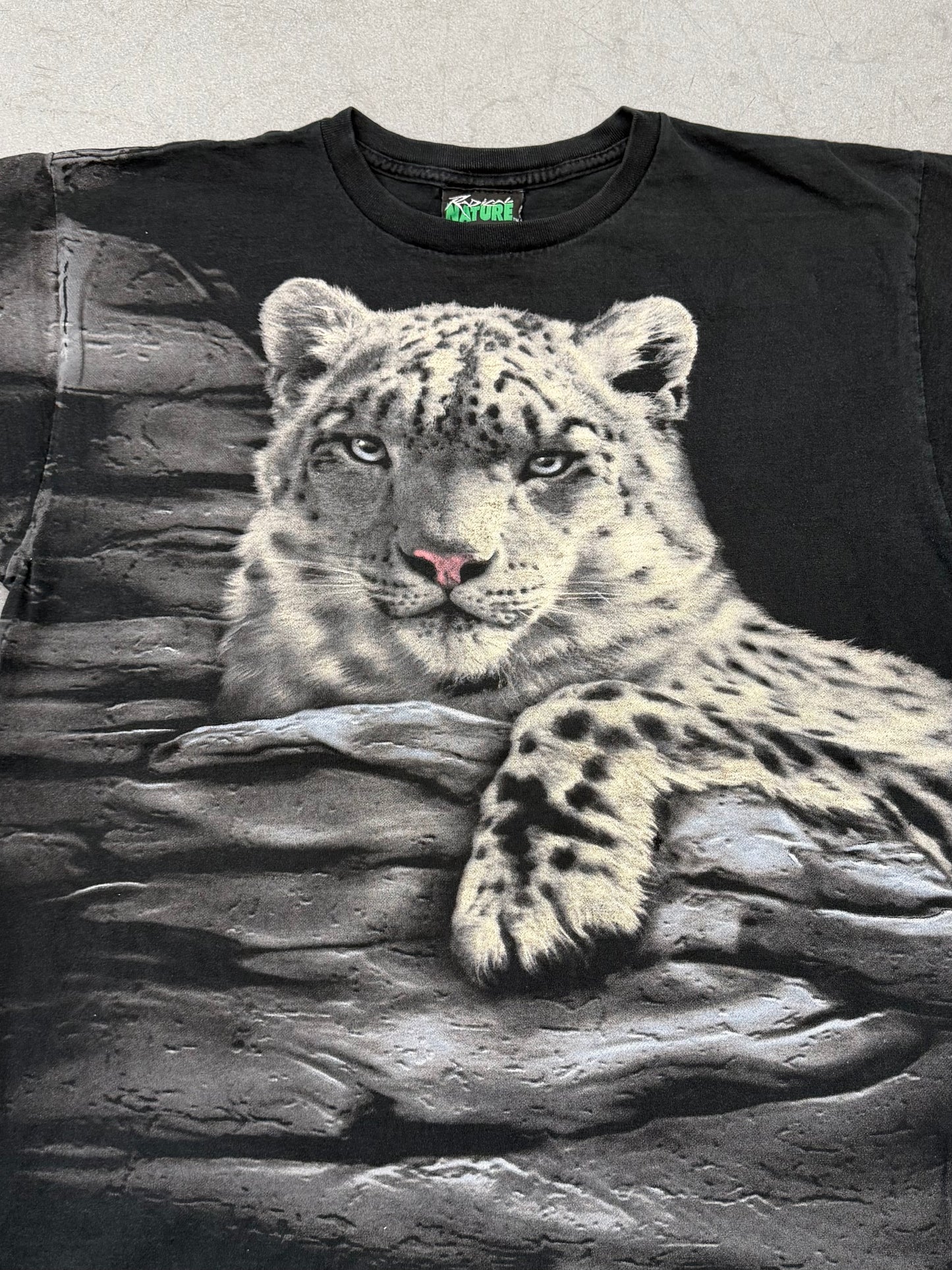 Y2K SAN ANTONIO ZOO WHITE TIGER WRAP-AROUND TEE (RADICAL NATURE TAG)
