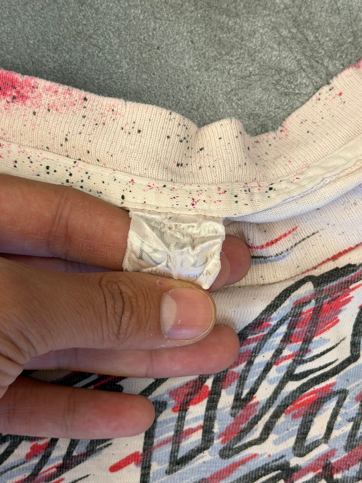 1991 CHICAGO BULLS MAGIC JOHNSON ALL OVER PRINT TEE (RITZ TAG)