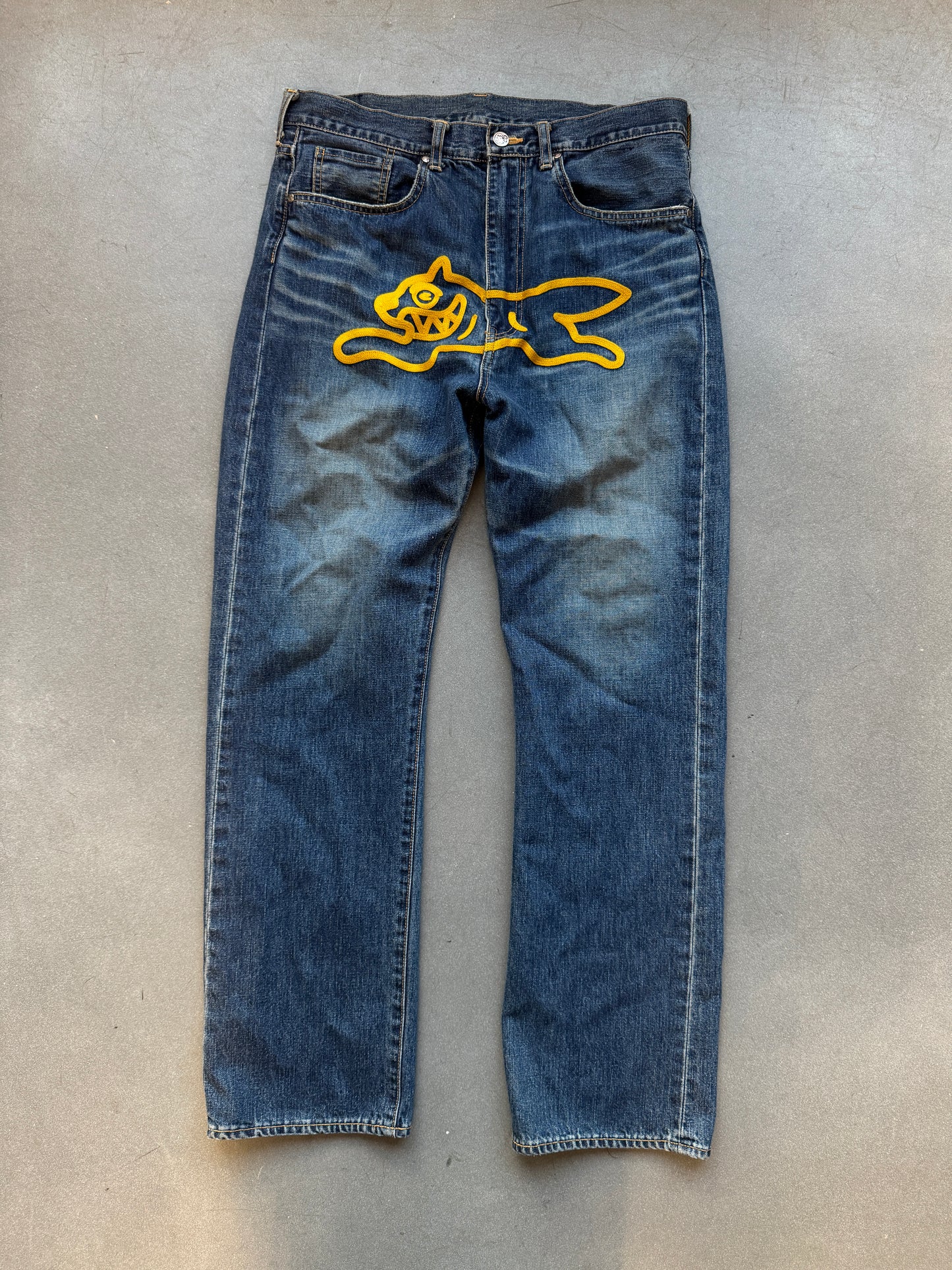 VINTAGE BILLIONAIRE BOYS CLUB BBC RUNNING DOG JEANS (M)