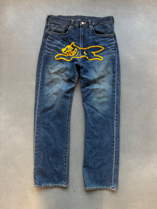 VINTAGE BILLIONAIRE BOYS CLUB BBC RUNNING DOG JEANS (M)