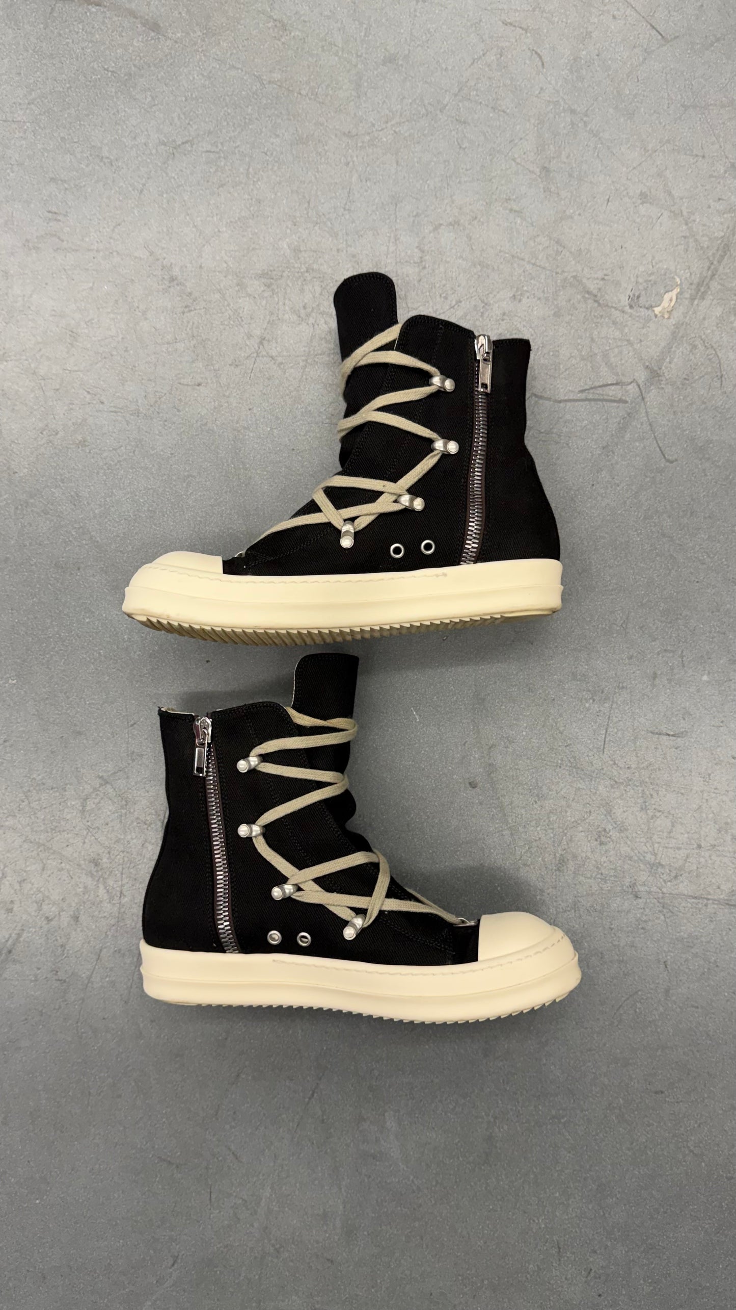 RICK OWENS DRKSHDW HEXA HIGH-TOP SNEAKERS