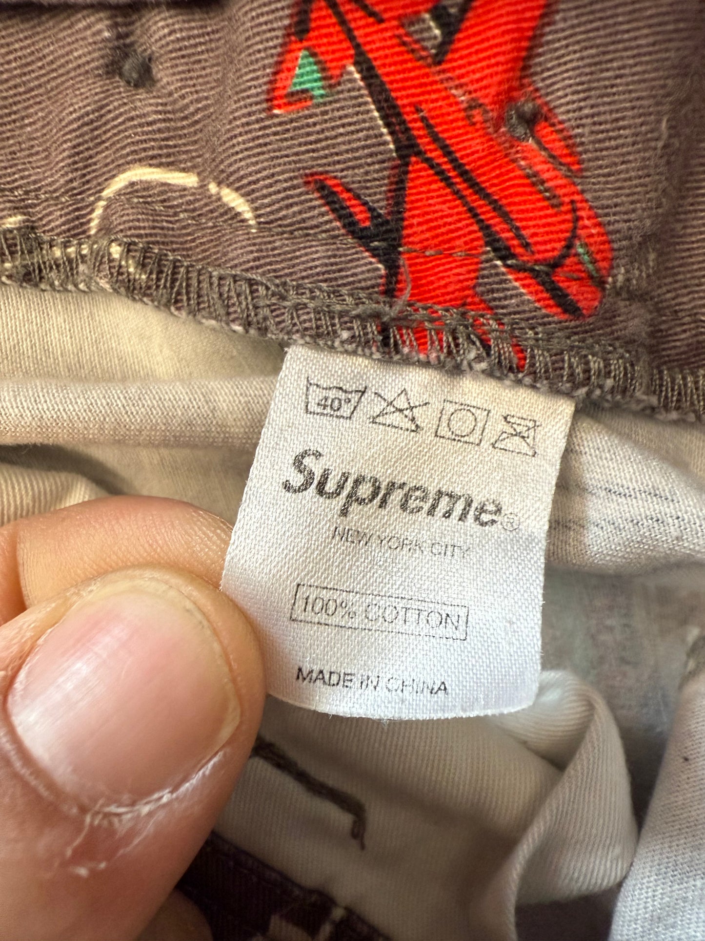 SS08 SUPREME AIRPLANE SHORTS -  BROWN (36)