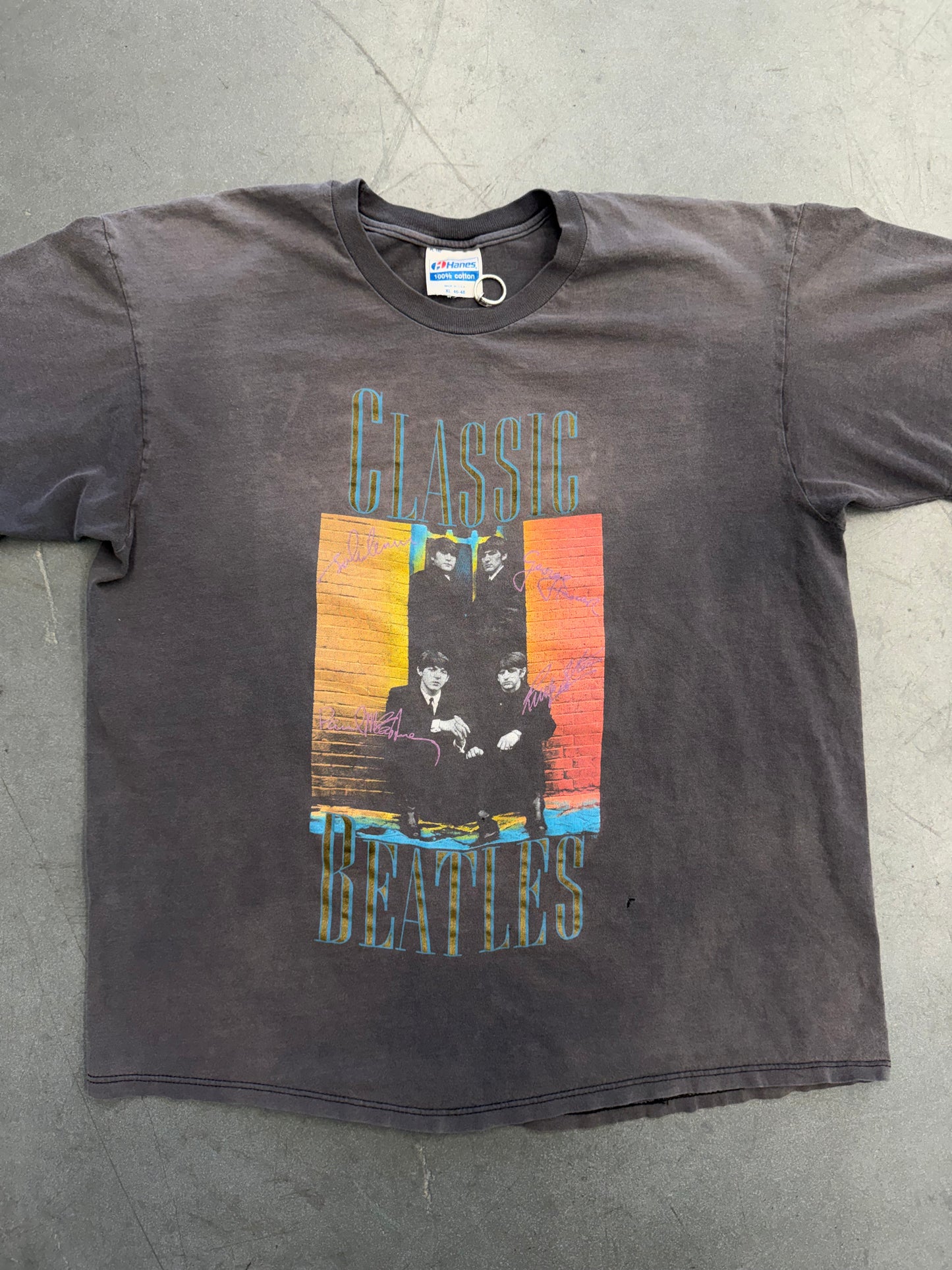 90S THE BEATLES "CLASSIC BEATLES" TEE (HANES TAG)