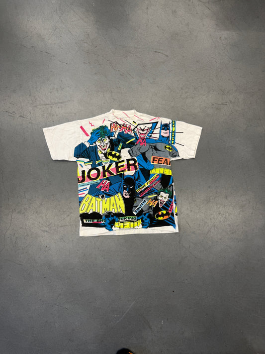 1989 BATMAN & JOKER COMIC AOP TEE (AMERICAN MARKETING WORKS TAG)