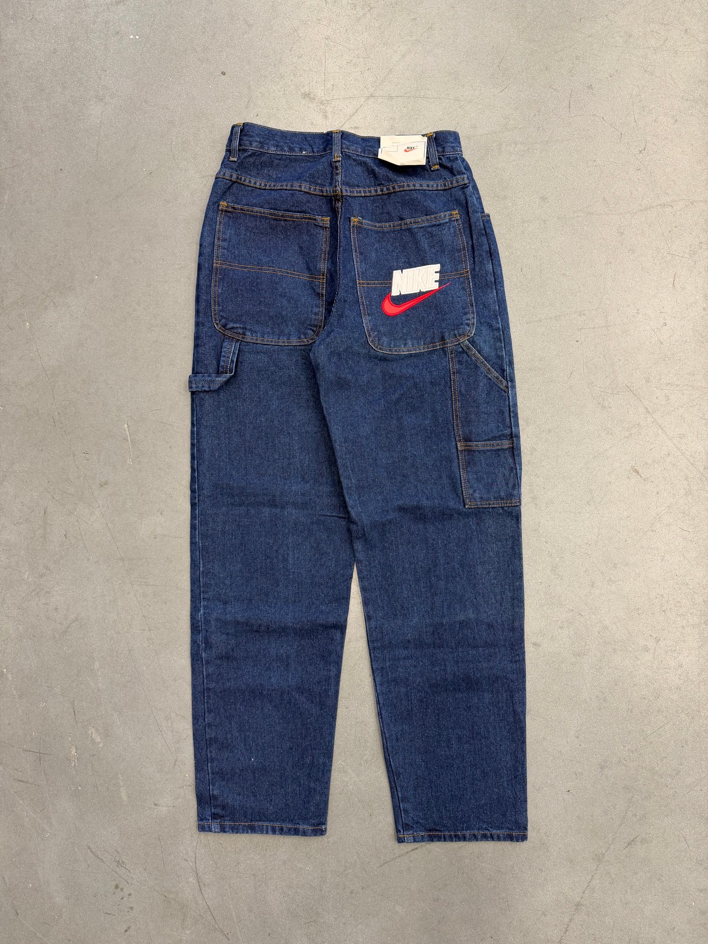 90S BOOTLEG NIKE DARK WASH JEANS (NWT)