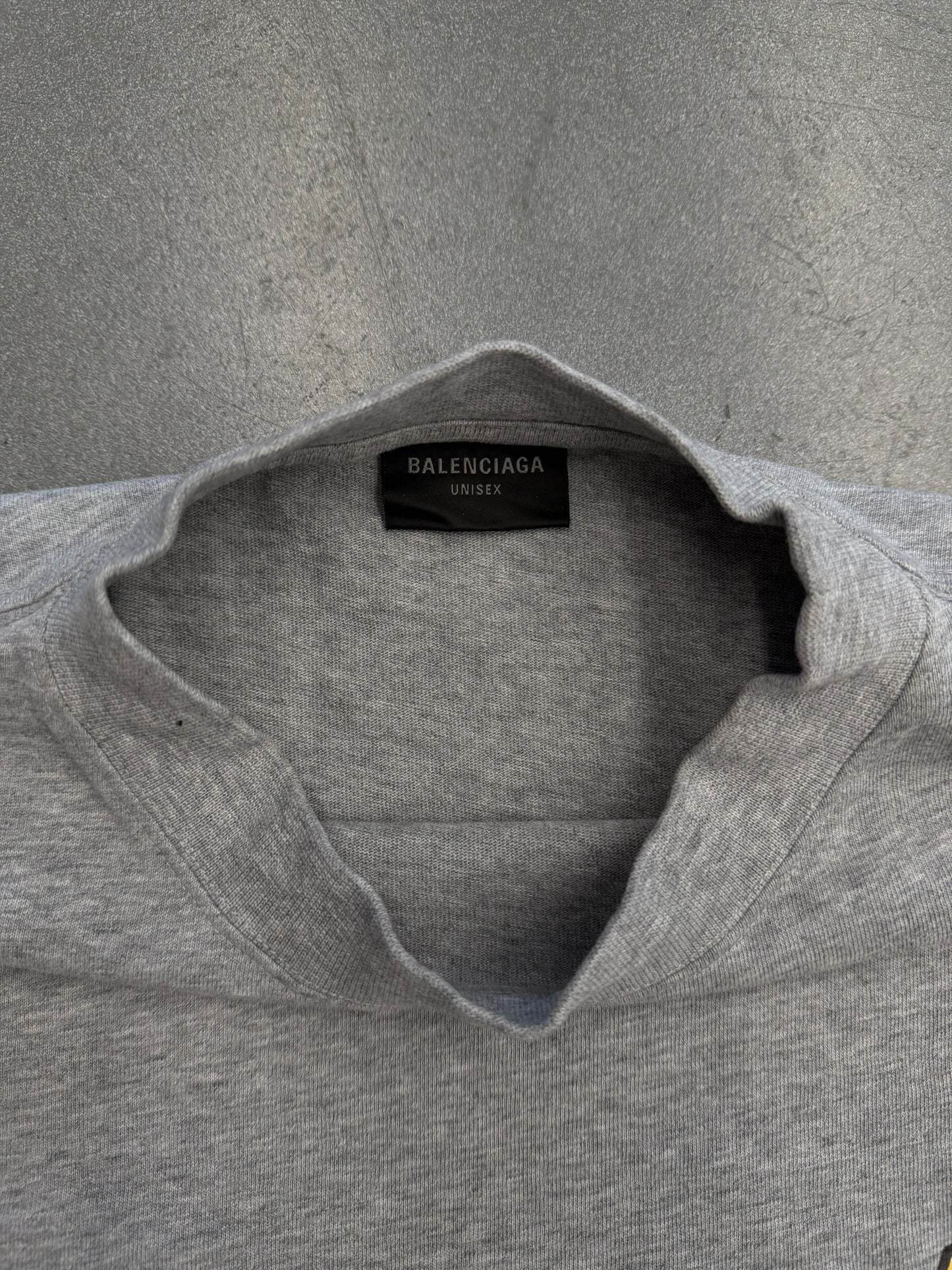 BALENCIAGA BOXING LOGO CROPPED TEE