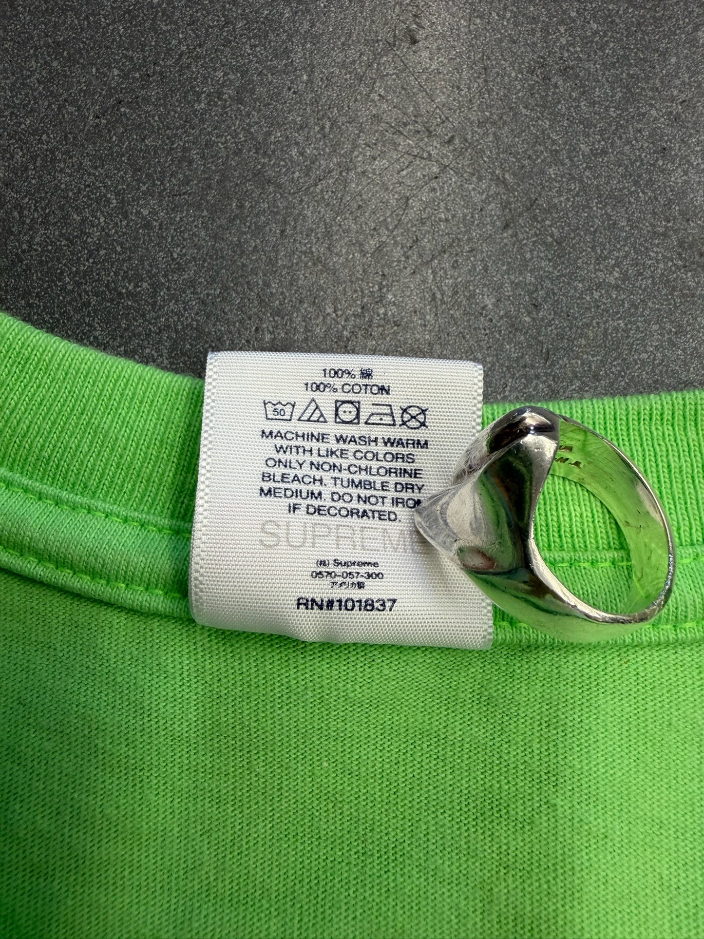 SS22 SUPREME ALL OVER TEE - LIME