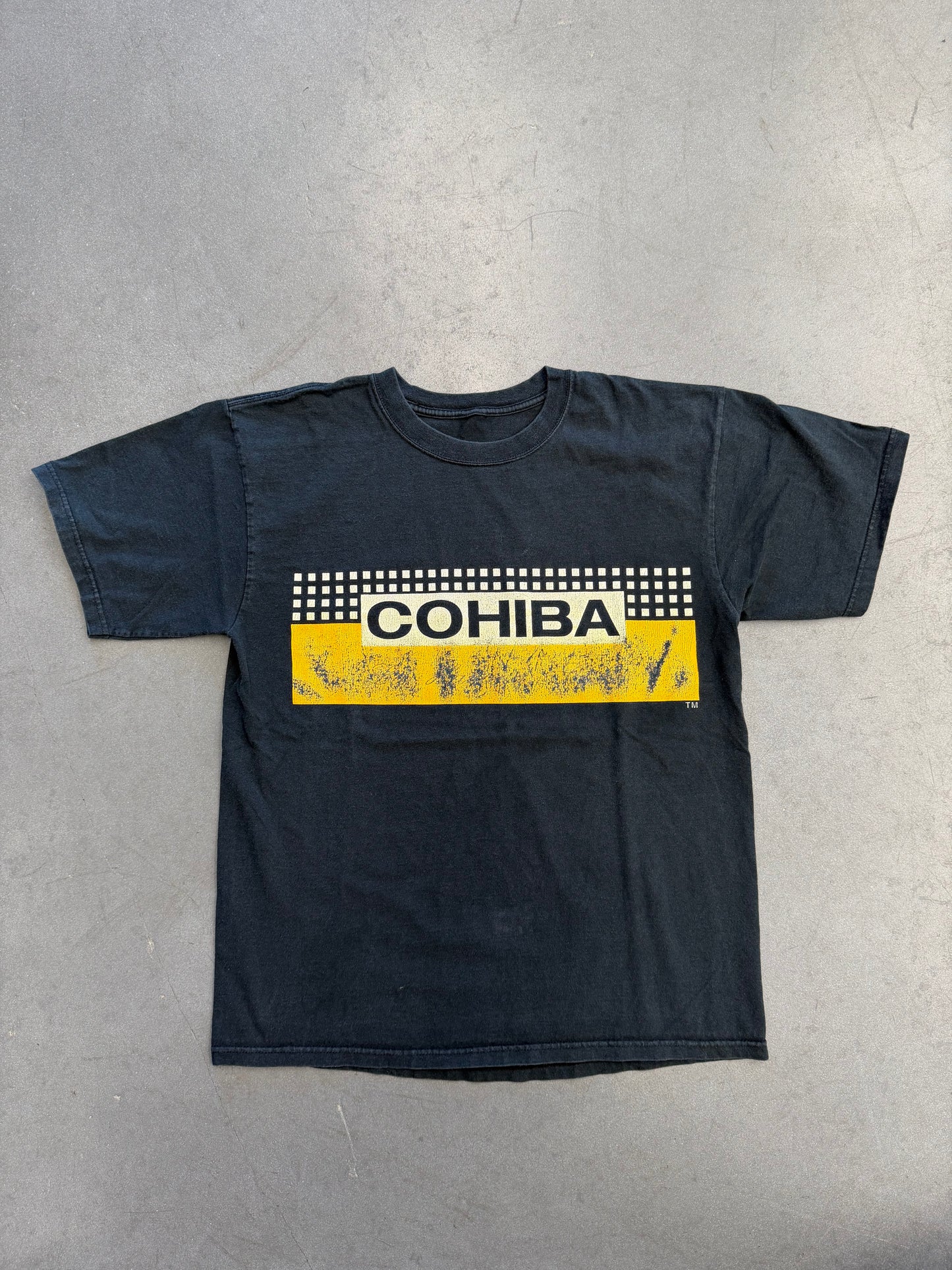 Y2K COHIBA CUBAN CIGARS SPELLOUT TEE (PULLED TAG)