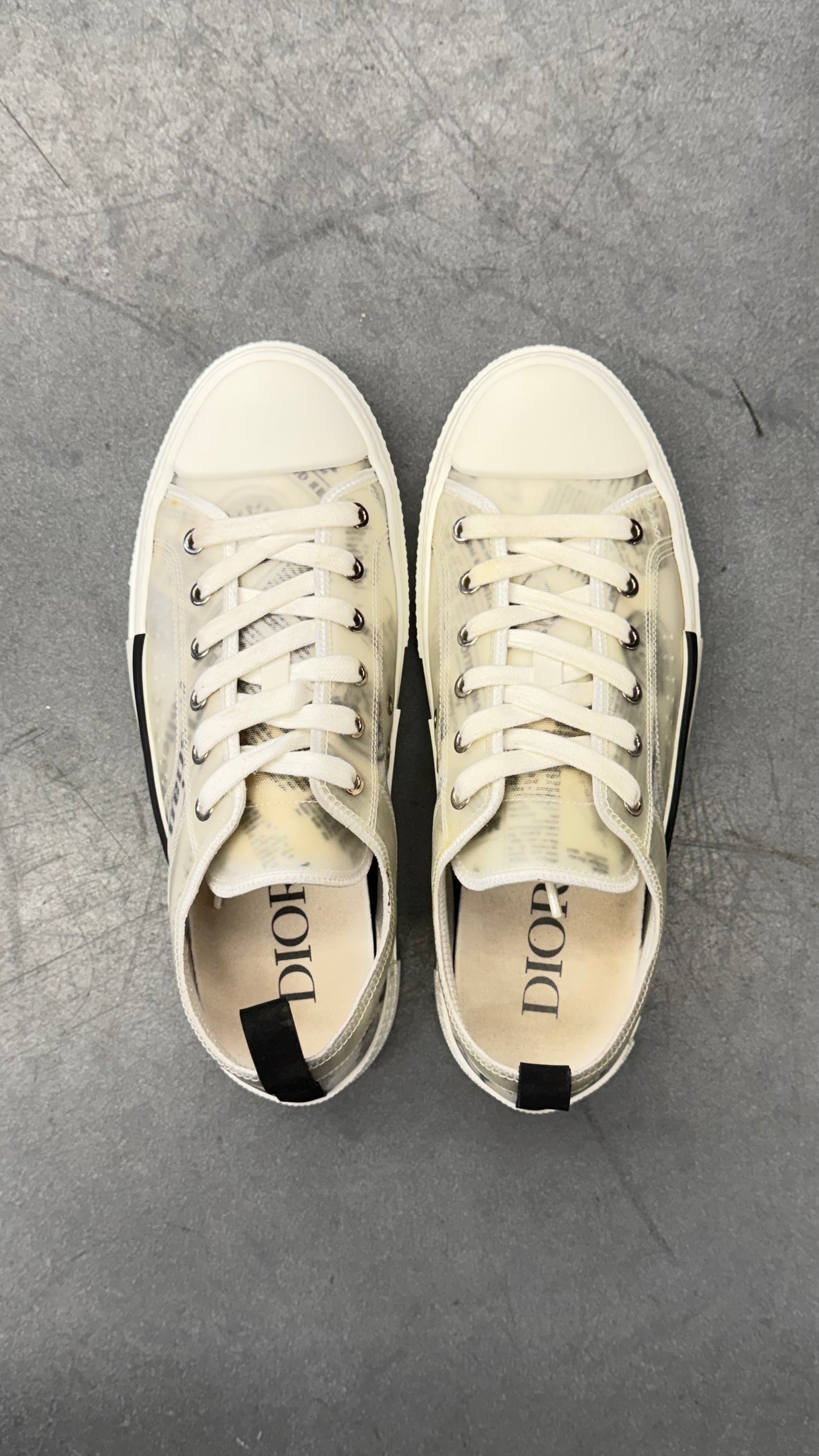 DIOR B23 LOW TOP DANIEL ARSHAM NEWSPAPER (EURO 40)