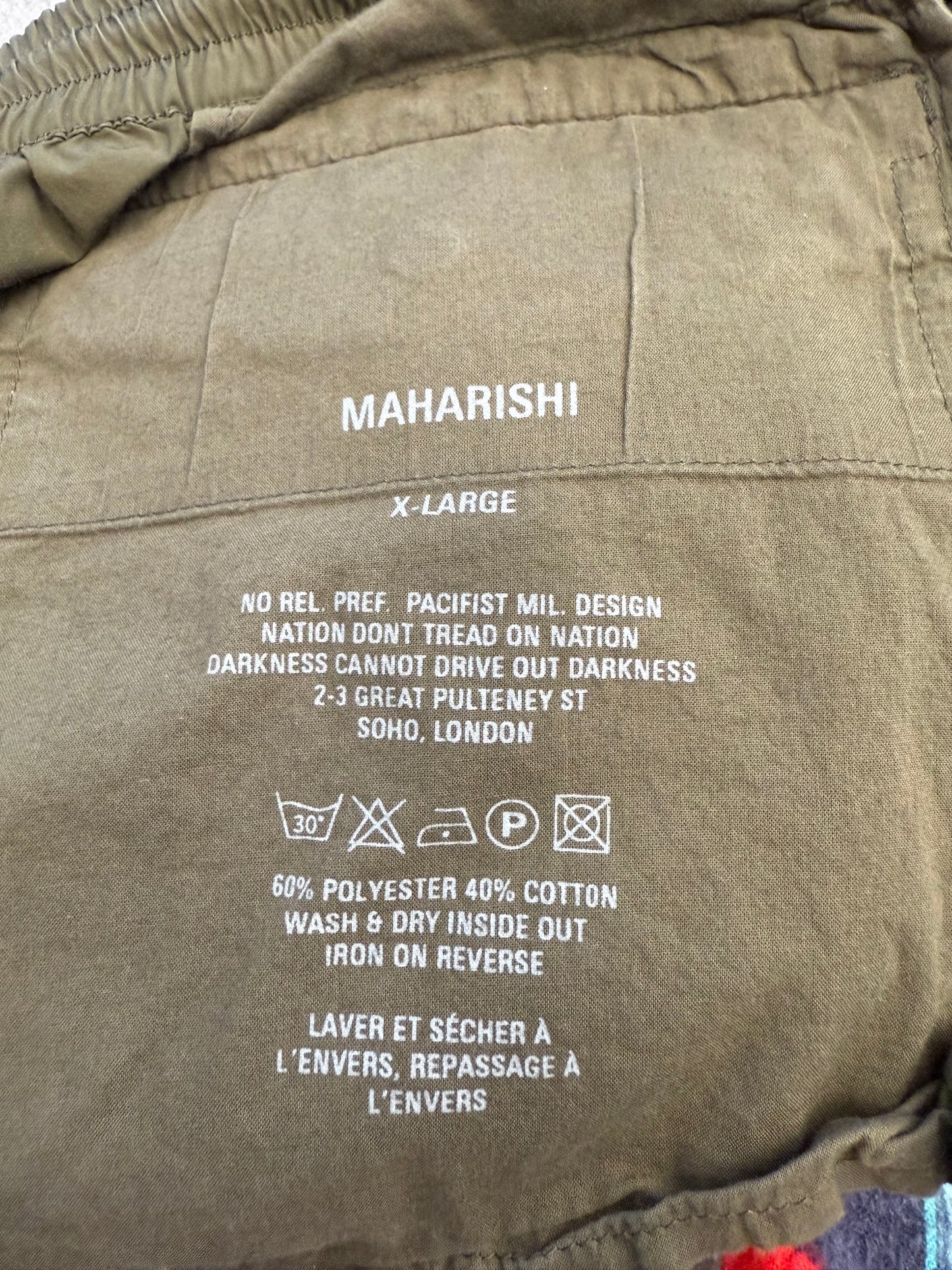 MAHARISHI ARMY GREEN 5 POCKET JOGGER