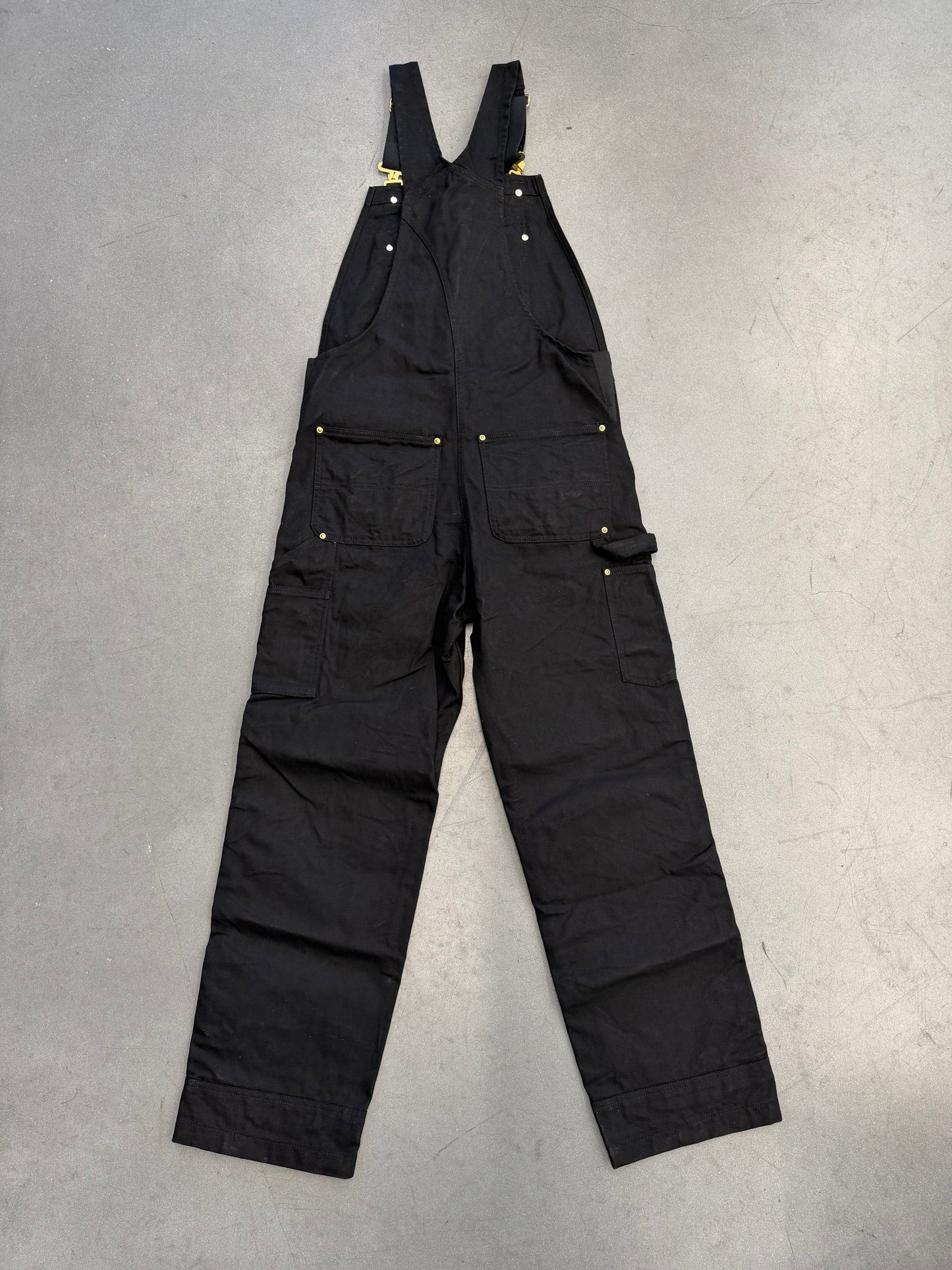CARHARTT CANVAS OVERALLS - BLACK (32X32)
