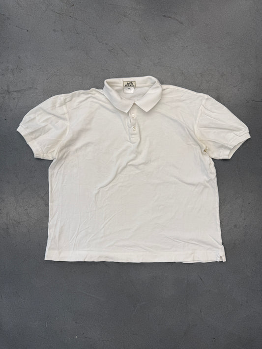 VINTAGE HERMES POLO SHIRT - WHITE