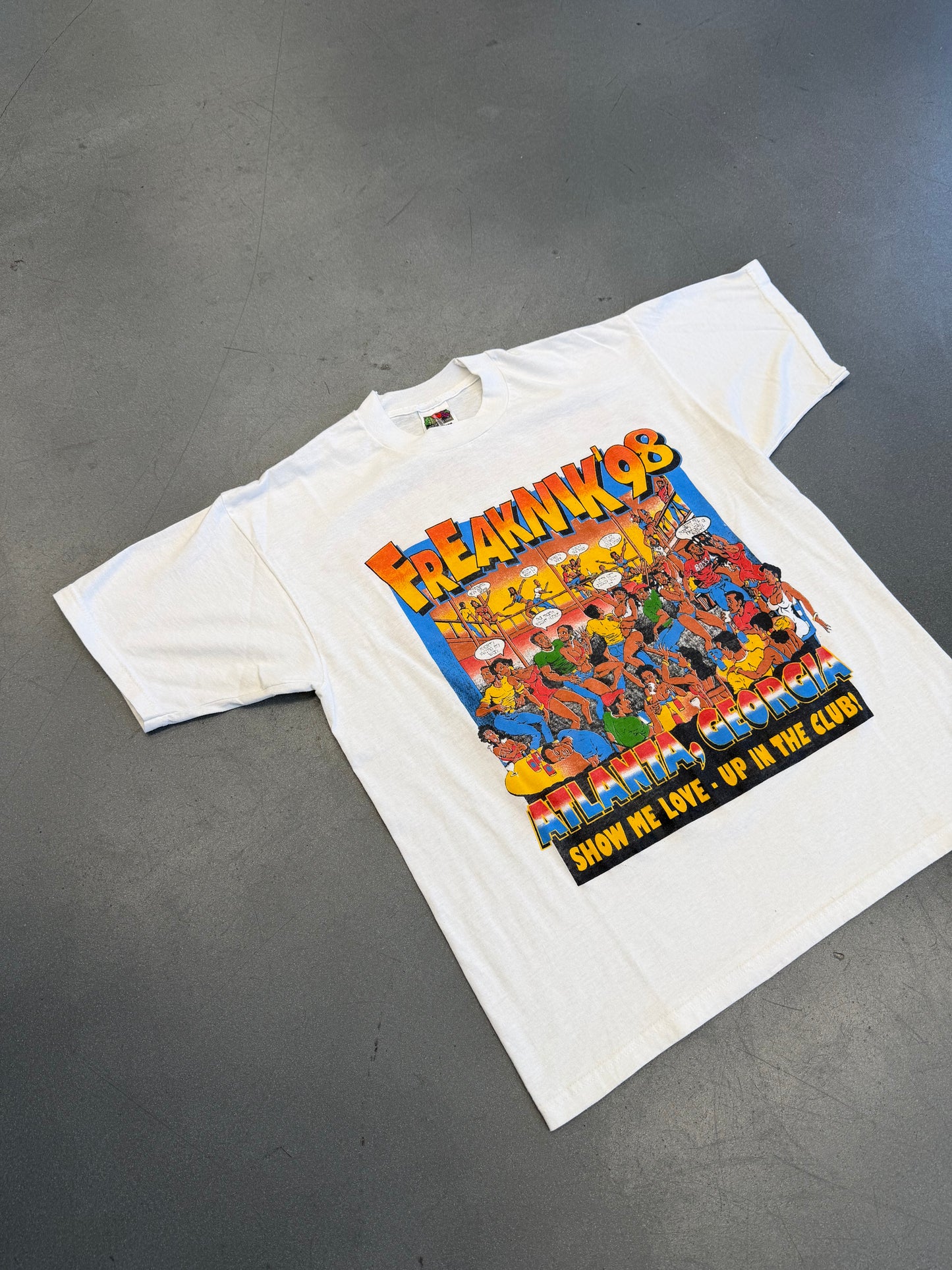 1998 FREAKNIK ATLANTA GEORGIA SHOW ME LOVE TEE (FOTL TAG)