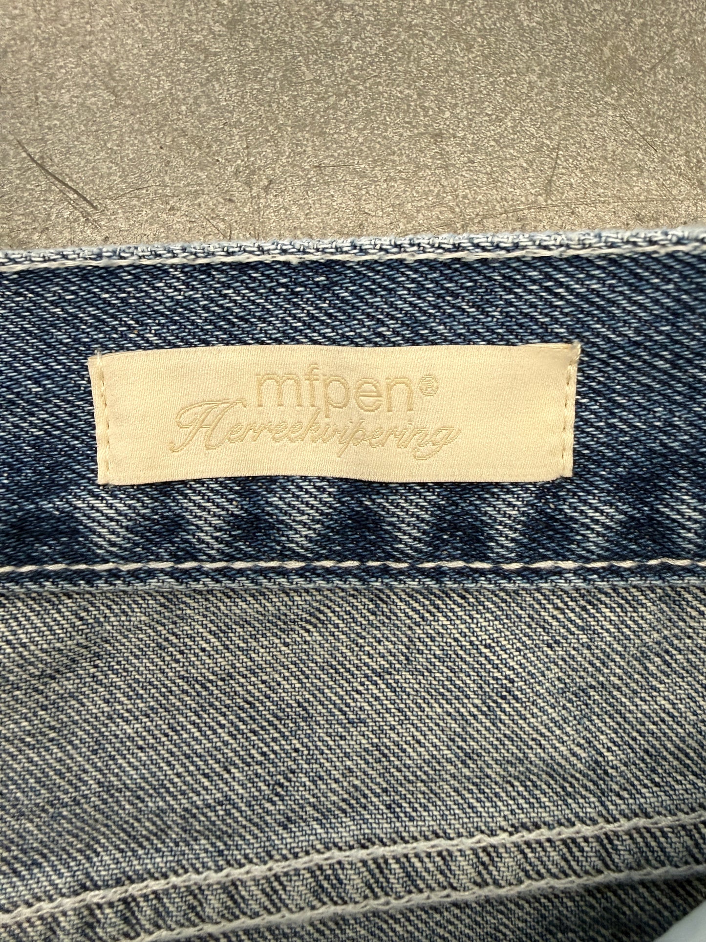 MFPEN REGULAR STRAIGHT JEANS - WASHED BLUE (XL) (NWT)