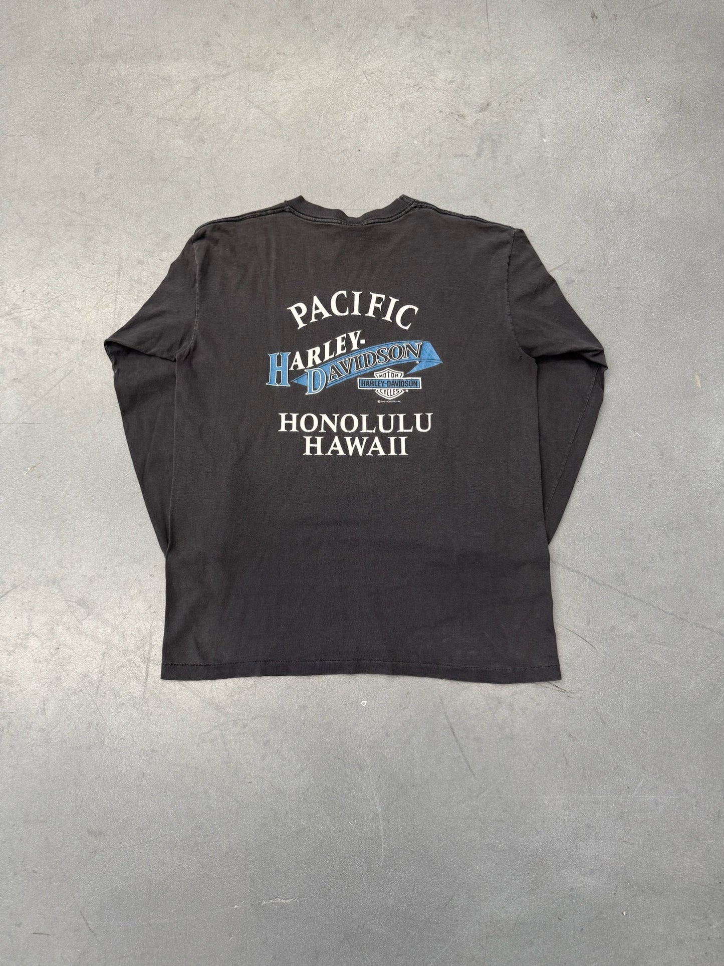 1993 HARLEY-DAVIDSON CHROME SWEET CHROME HONOLULU, HAWAII LONG SLEEVE TEE