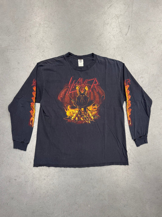 Y2K SLAYER DEVIL TRIDENT LS TEE (DELTA TAG)
