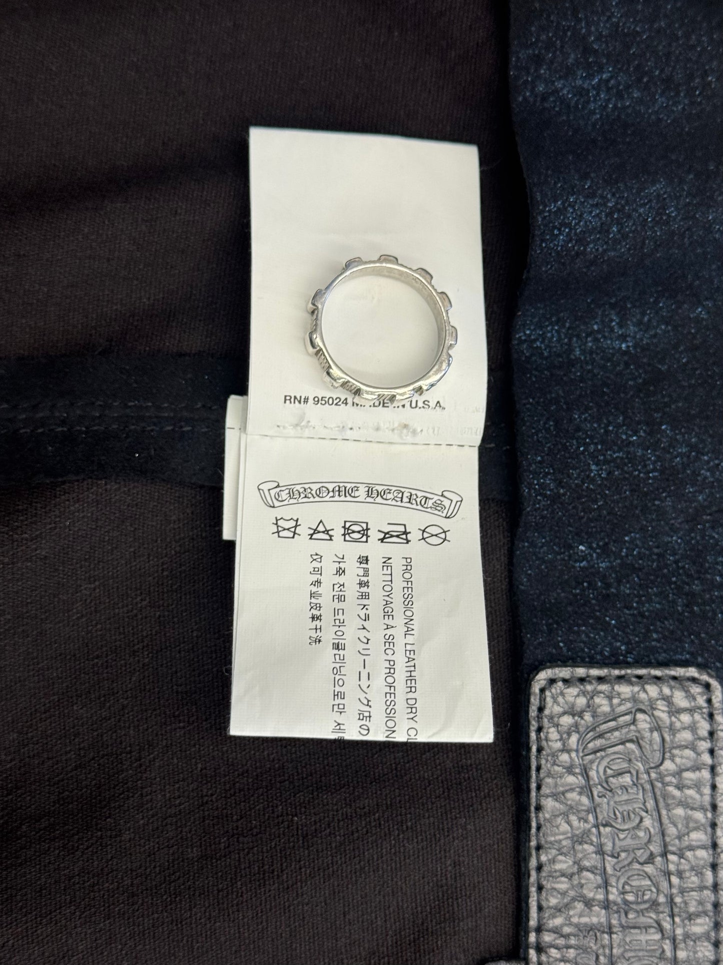 CHROME HEARTS SUEDE MINI SKIRT