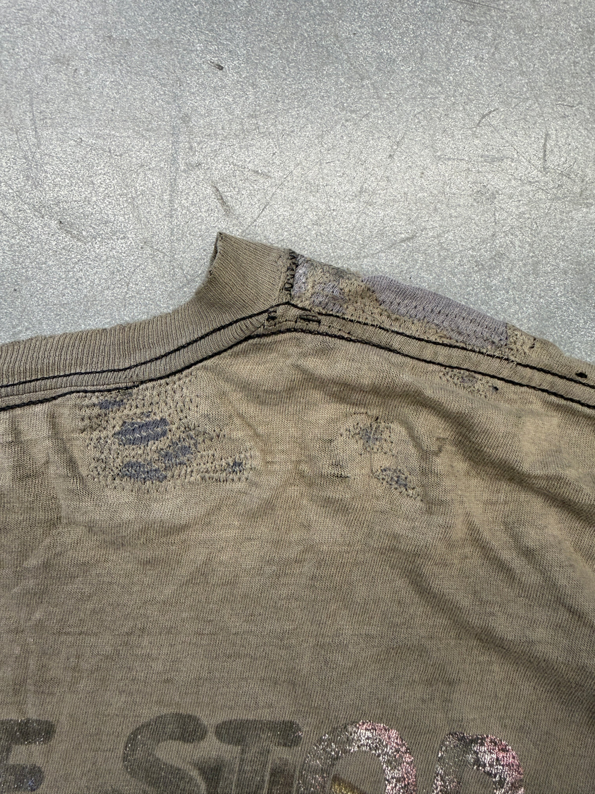 '90S IN MEMORY OF THE NOTORIOUS BIG MAKAVELI RAP REPAIRED TEE (FADED TAG)