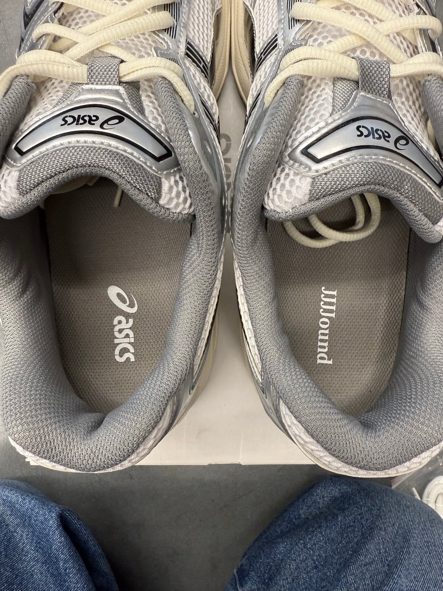 2022 SIZE 11.5 ASICS GEL-KAYANO 14 JJJJOUND SILVER BLACK (PRE-OWNED WITH BOX)