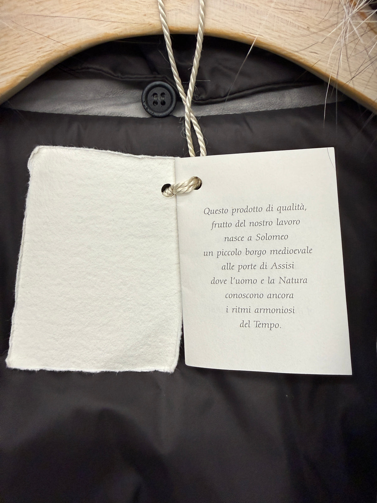 VINTAGE BRUNELLO CUCINELLI REVERSIBLE LEATHER JACKET WITH REAL FOX FUR COLLAR