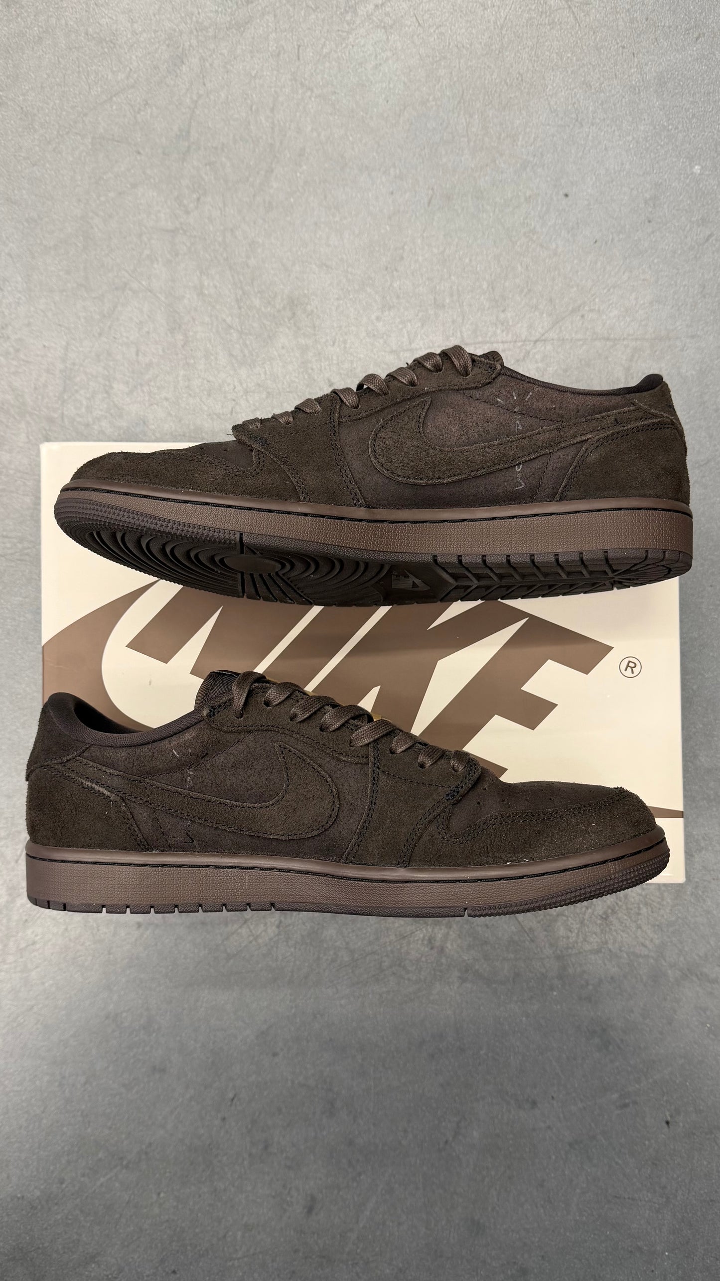 2024 AIR JORDAN 1 RETRO LOW OG SP TRAVIS SCOTT VELVET BROWN