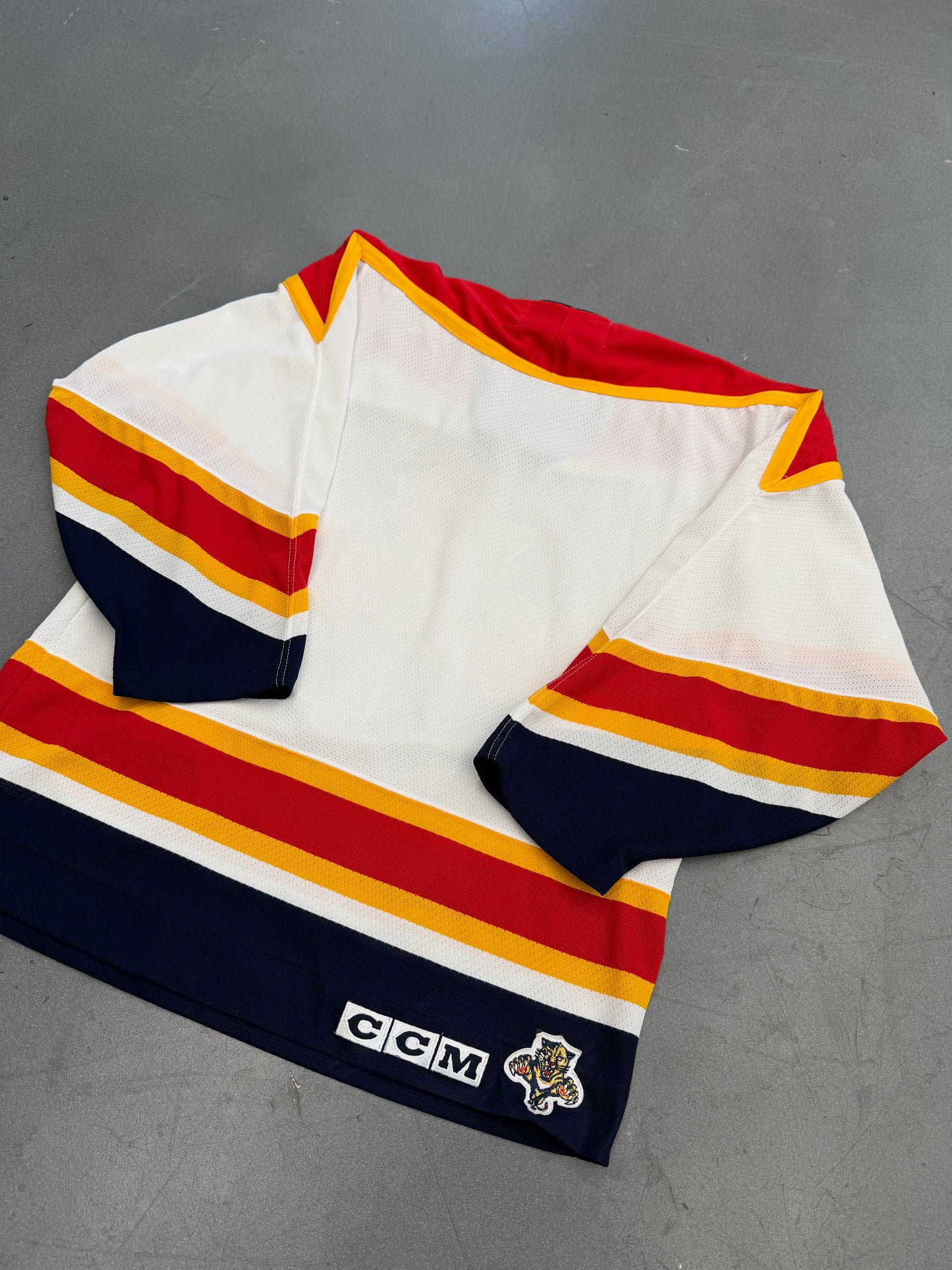90'S FLORIDA PANTHERS NHL CCM WHITE HOCKEY JERSEY