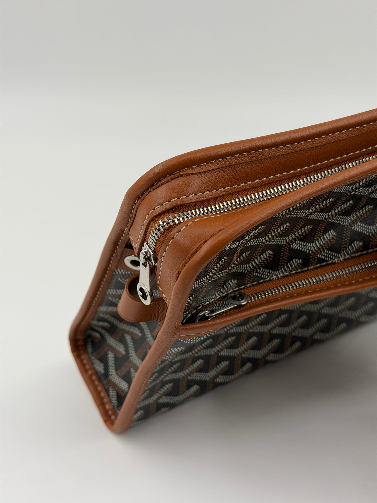 GOYARD JOUVENCE TOILETRY POUCH - BROWN/BLACK