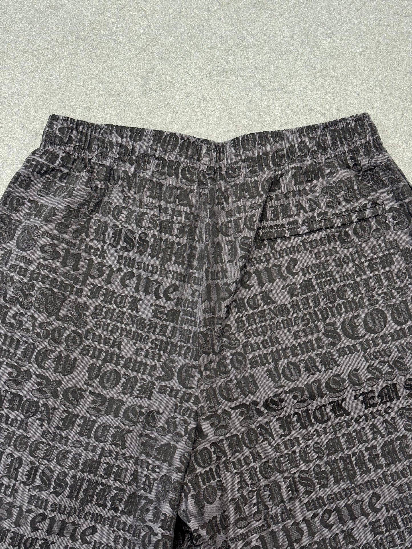 SS25 SUPREME CITIES JACQUARD SHORT - BLACK