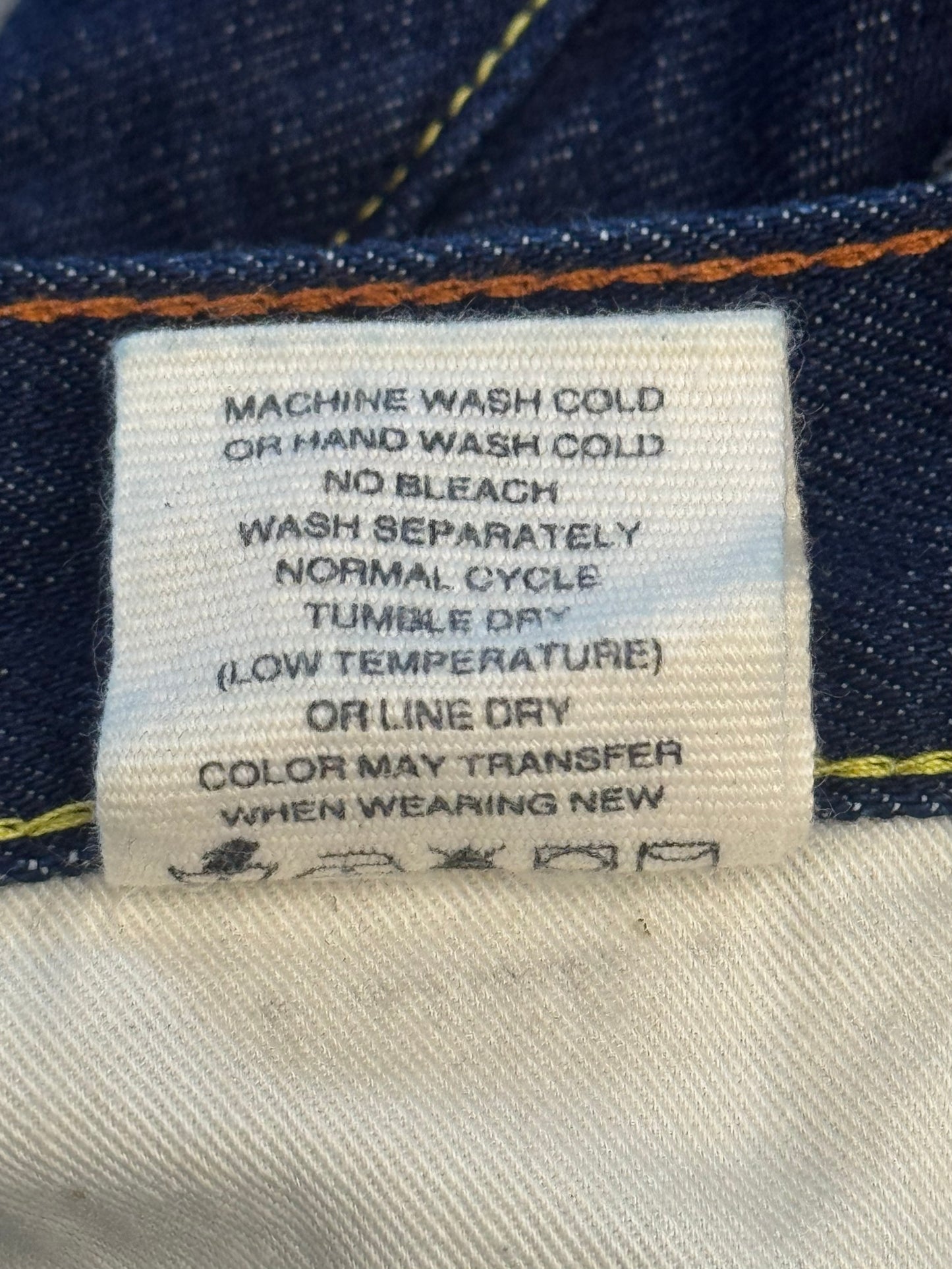 VINTAGE EVISU JEANS COMIC BOOK DIACOCK - SIZE 38