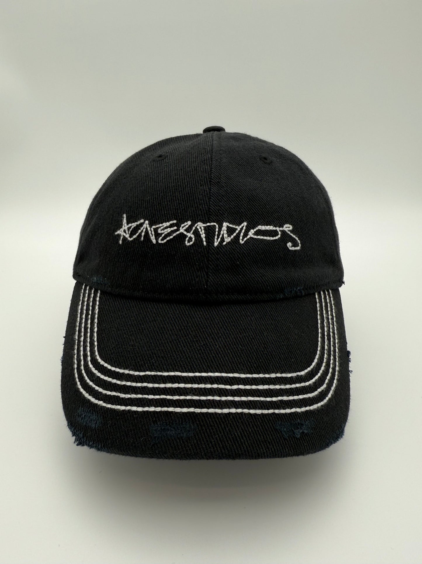 ACNE STUDIOS TWILL LOGO CAP