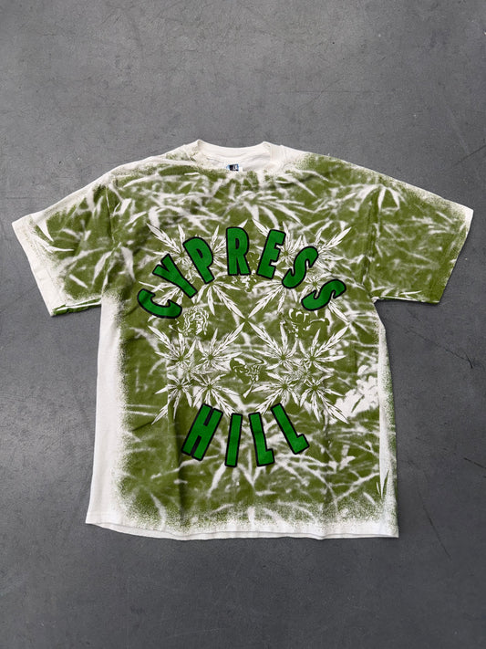 90'S CYPRESS HILL MARIJUAN LEAF AOP TEE (GEM TAG)