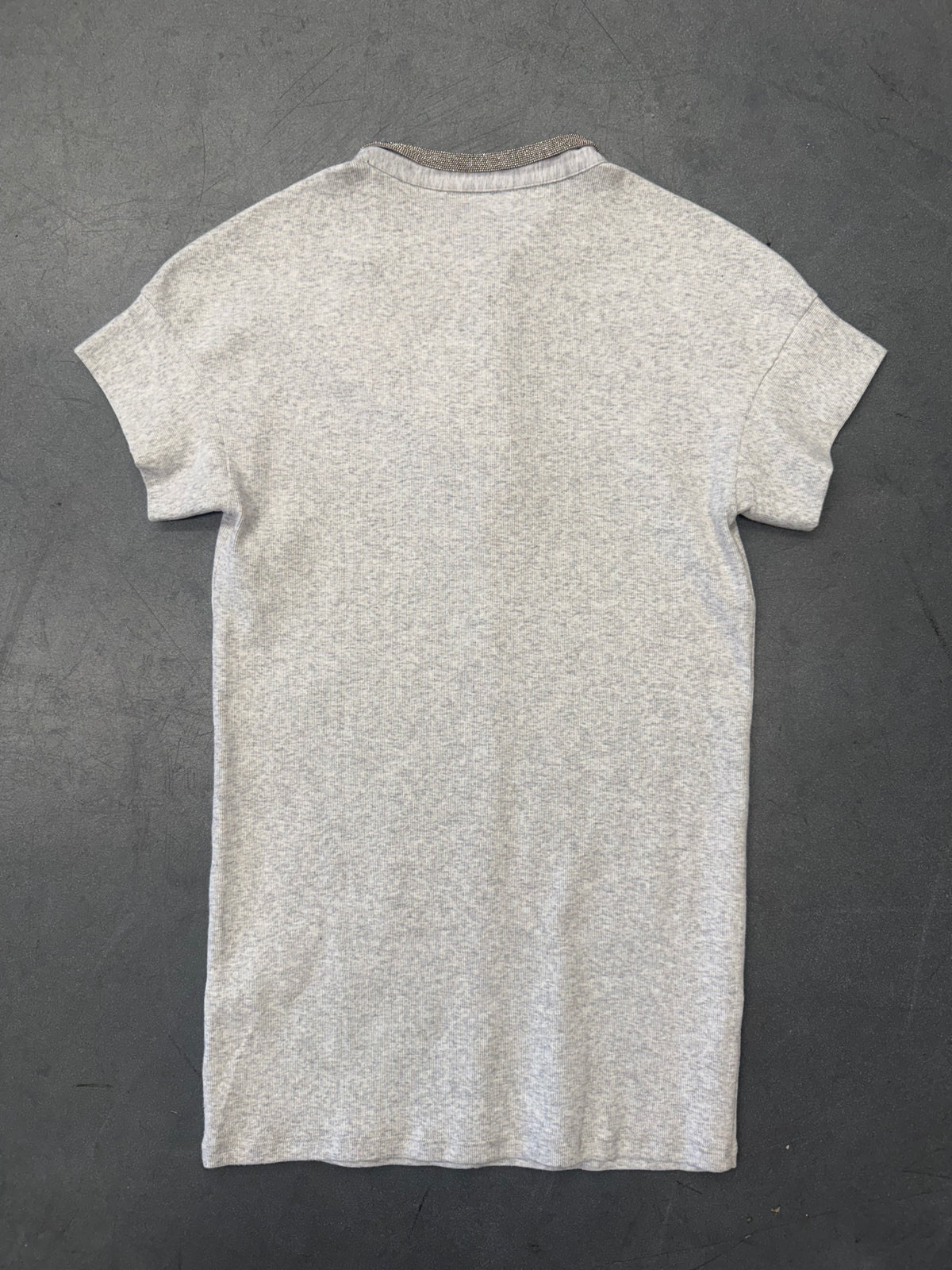 BRUNELLO CUCINELLI SHORT SLEEVE SEQUINED COLLAR SWEATER