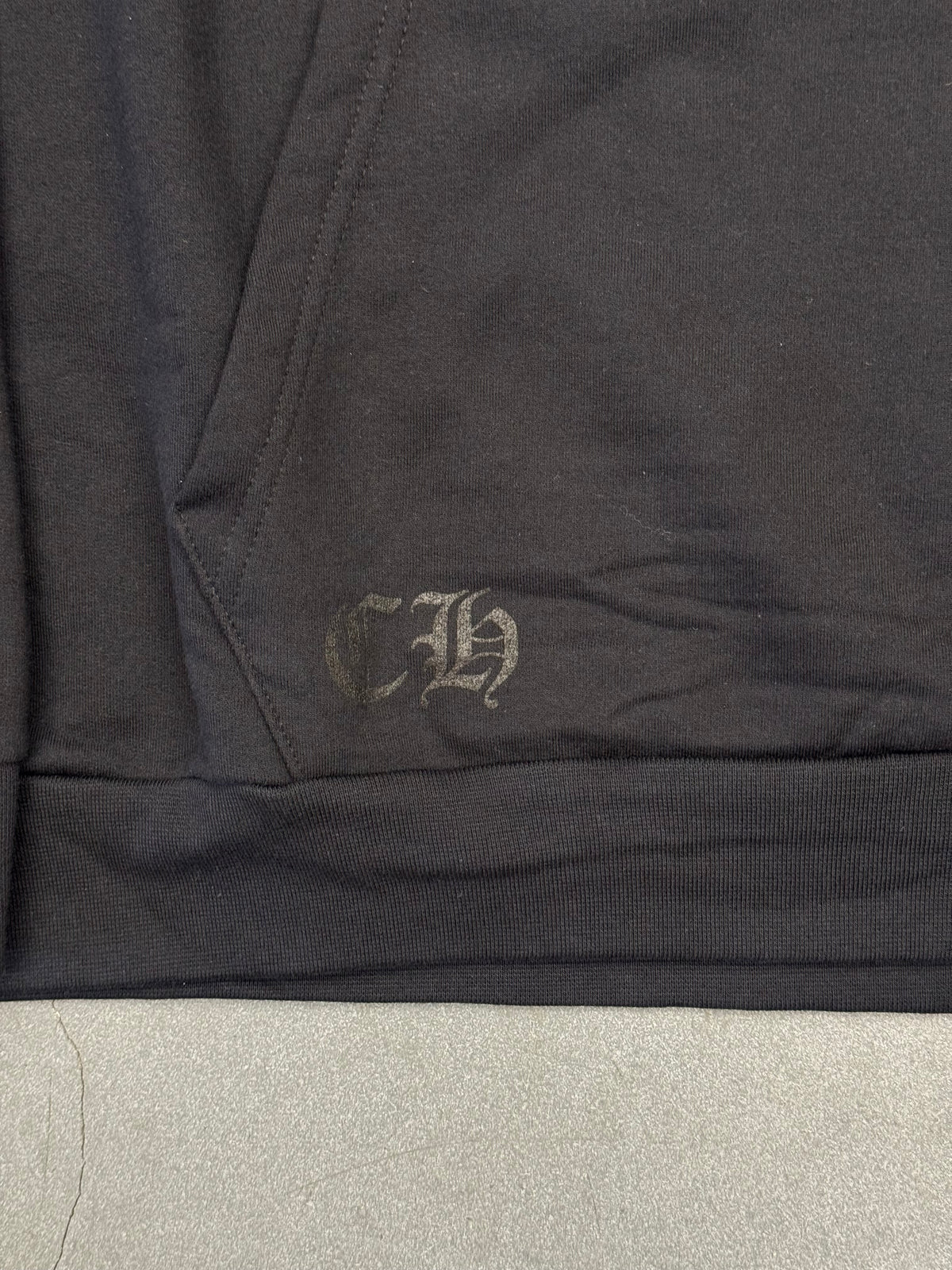 CHROME HEARTS DEADLY DOLL METALLIC FUSCHIA CROSS PULLOVER HOODIE