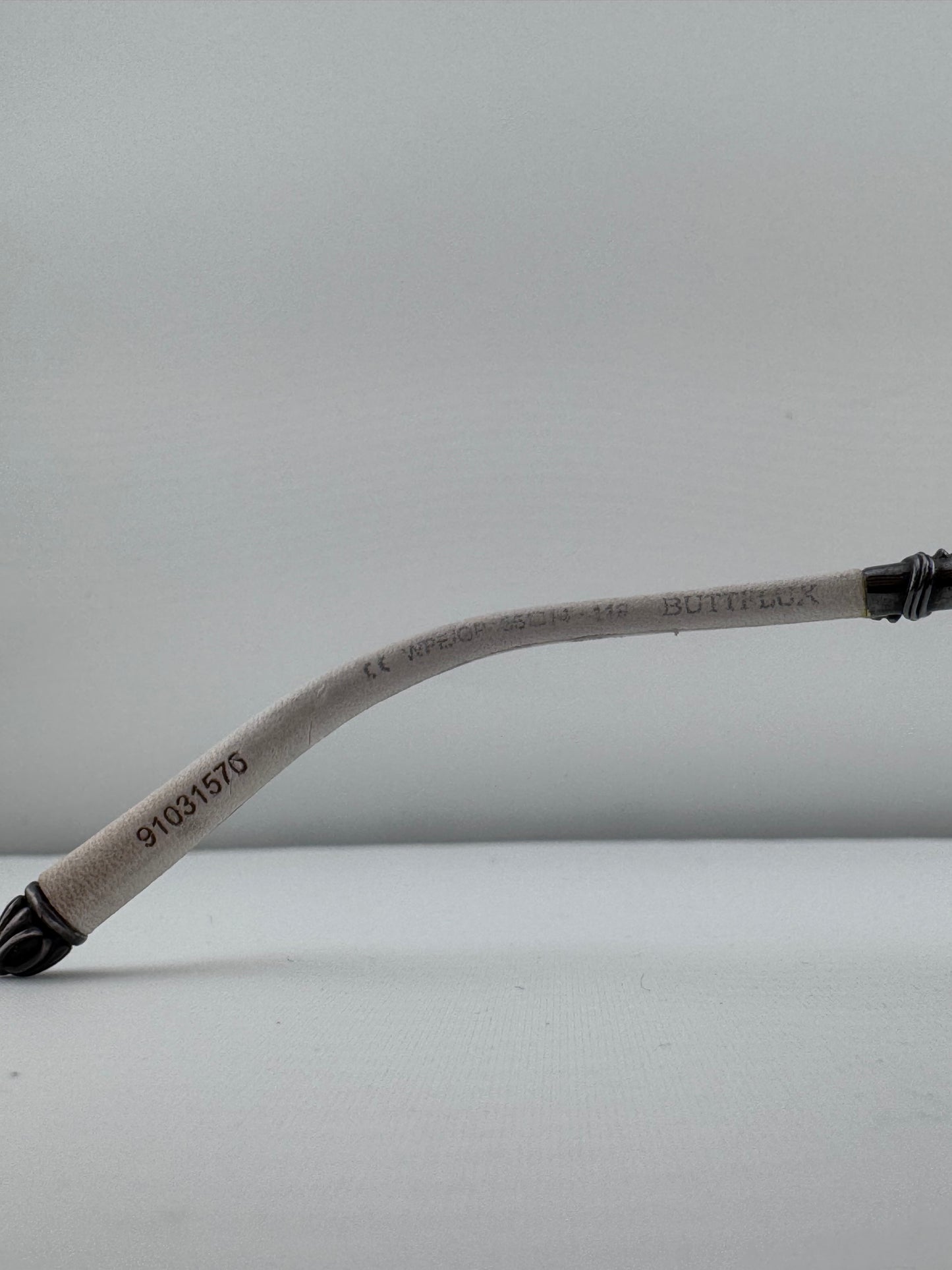 CHROME HEARTS BUTTFLUX SUNGLASSES (SILVER + LEATHER HANDLES)