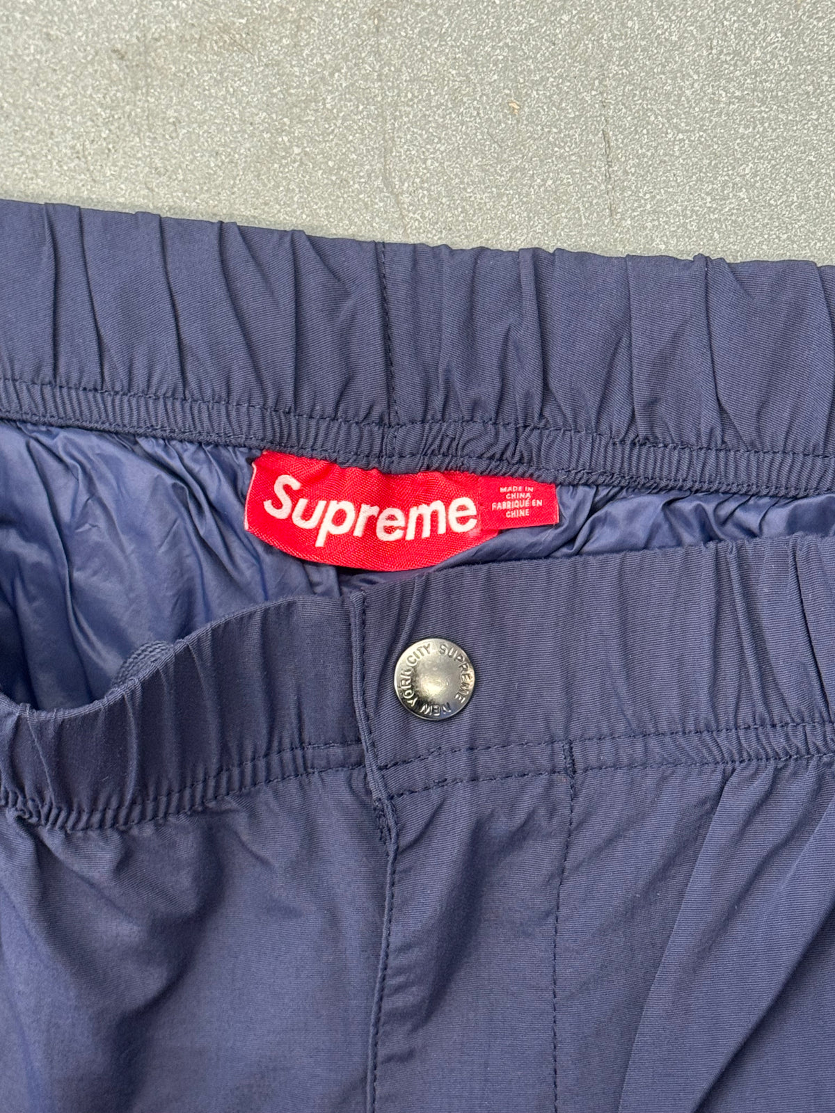 SS25 SUPREME LONG NYLON SHORTS - NAVY