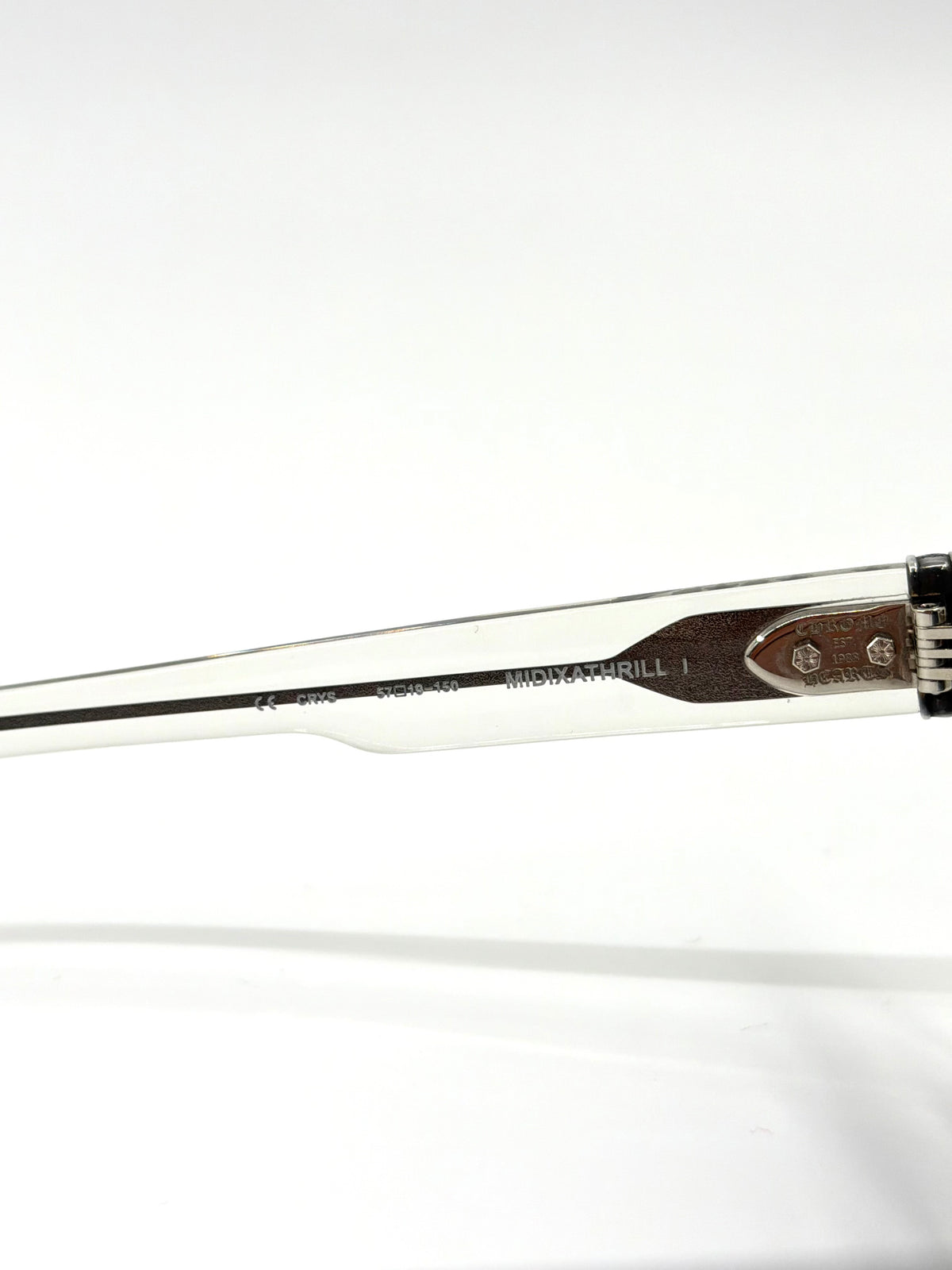 CHROME HEARTS MIDIXATHRILL 1 SUNGLASSES - CLEAR