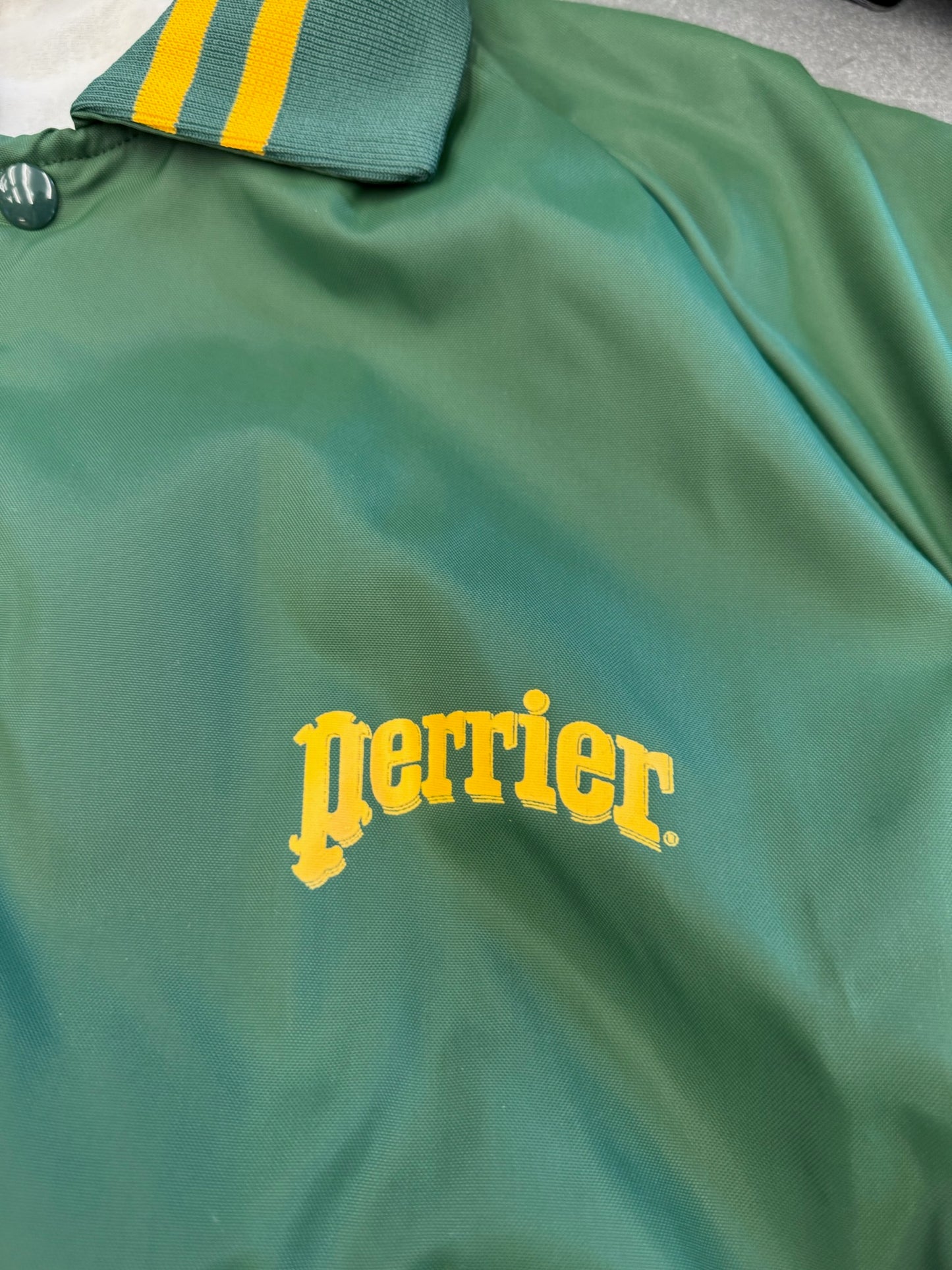 80S PERRIER BUTTON-UP VARSITY JACKET