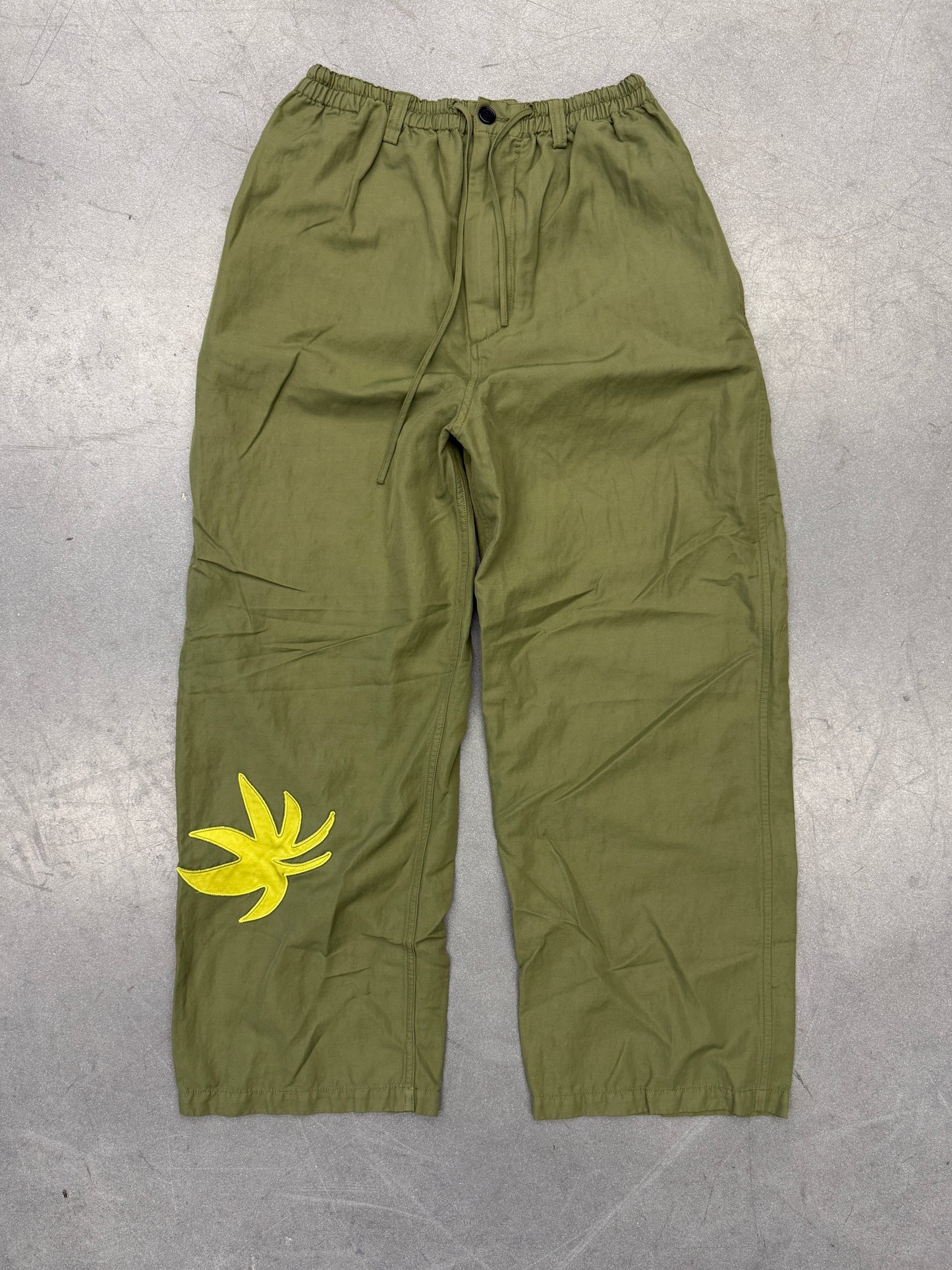 MARNI X NO VACANCY INN GABARDINE PANT - STONE GREEN