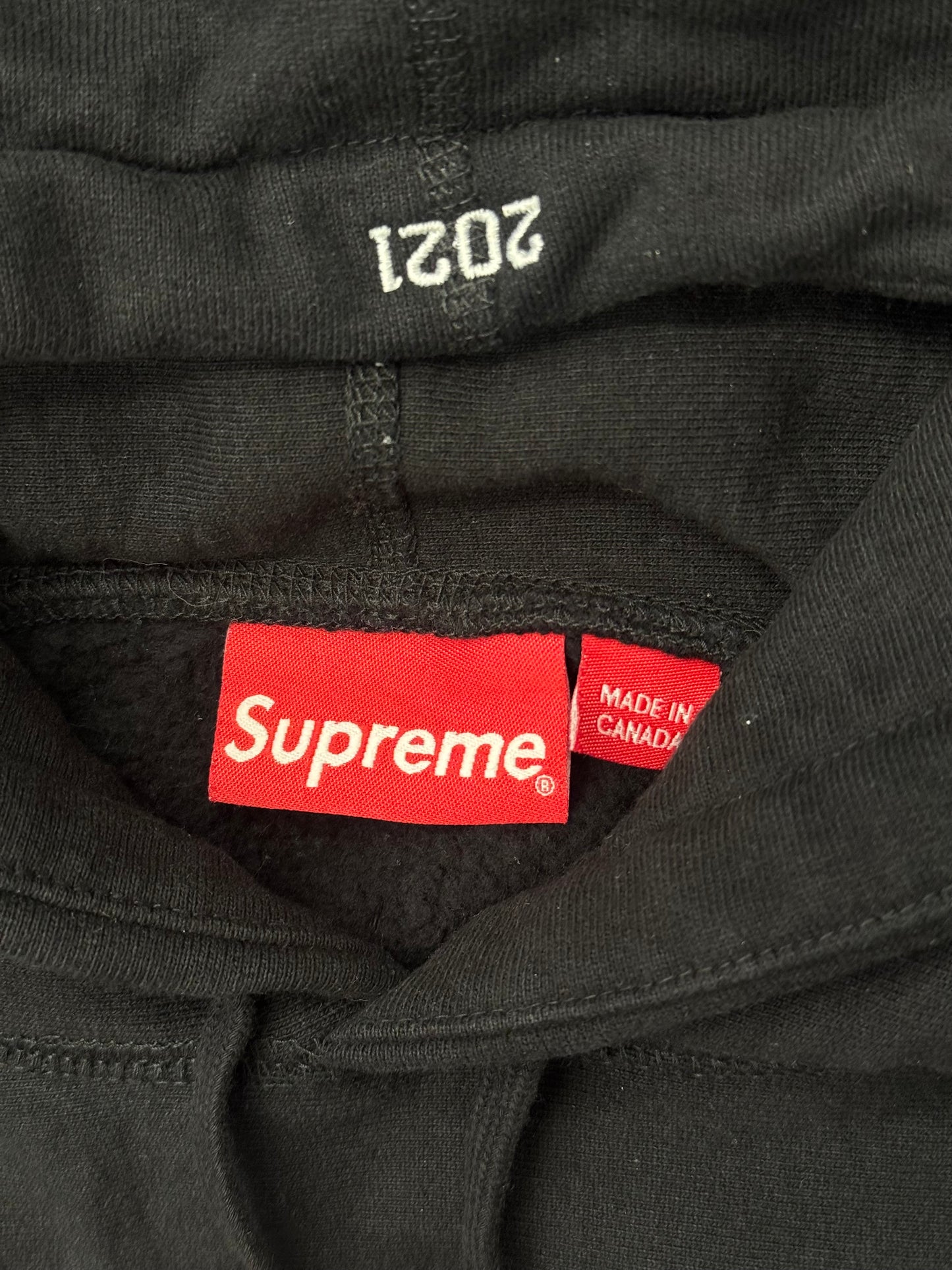 FW21 SUPREME BOX LOGO HOODED SWEATSHIRT - BLACK