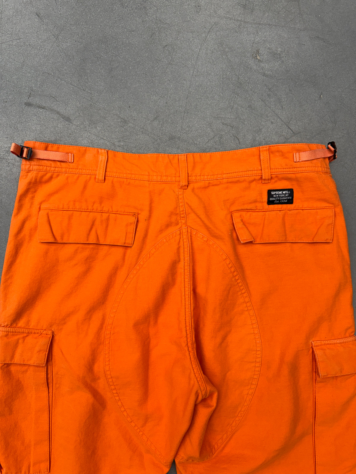 SIZE 36 SS24 SUPREME ORANGE CARGO PANTS - ORANGE