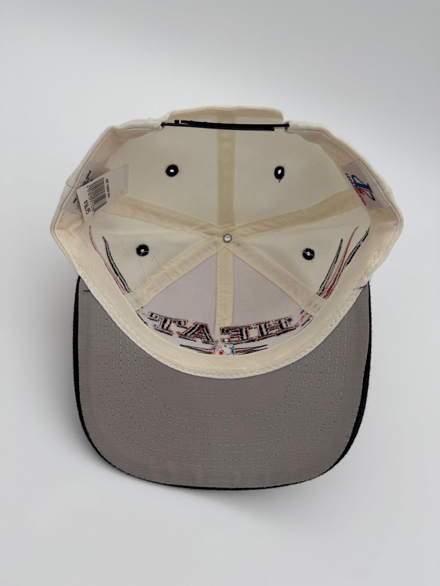 90'S MIAMI HEAT DIAMOND CUT LOGO ATHLETIC SNAPBACK HAT NEW WITH TAGS