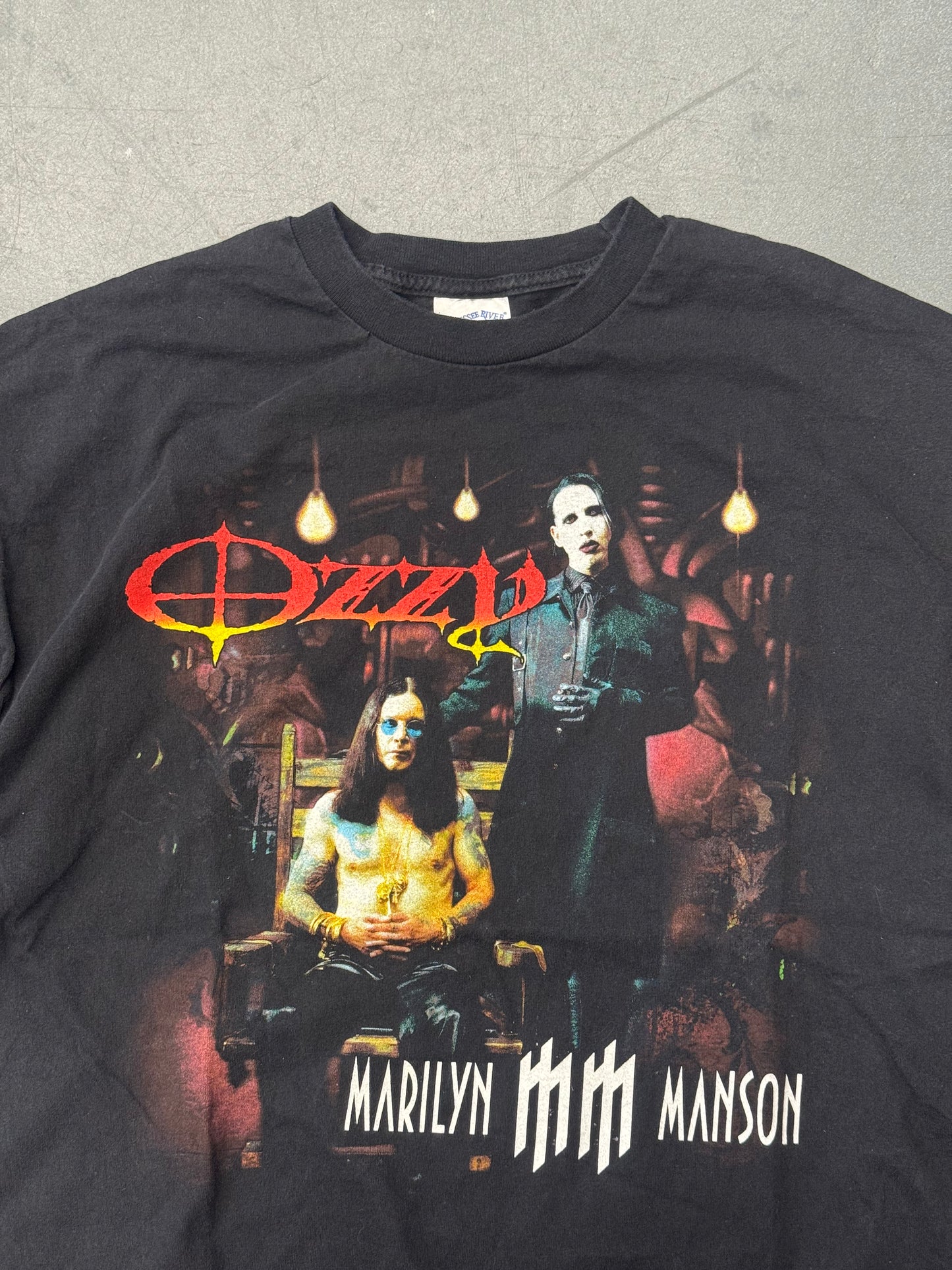2003 OZZFEST OZZY OSBOURNE MARILYN MANSON TEE (TENNESSEE RIVER TAG)