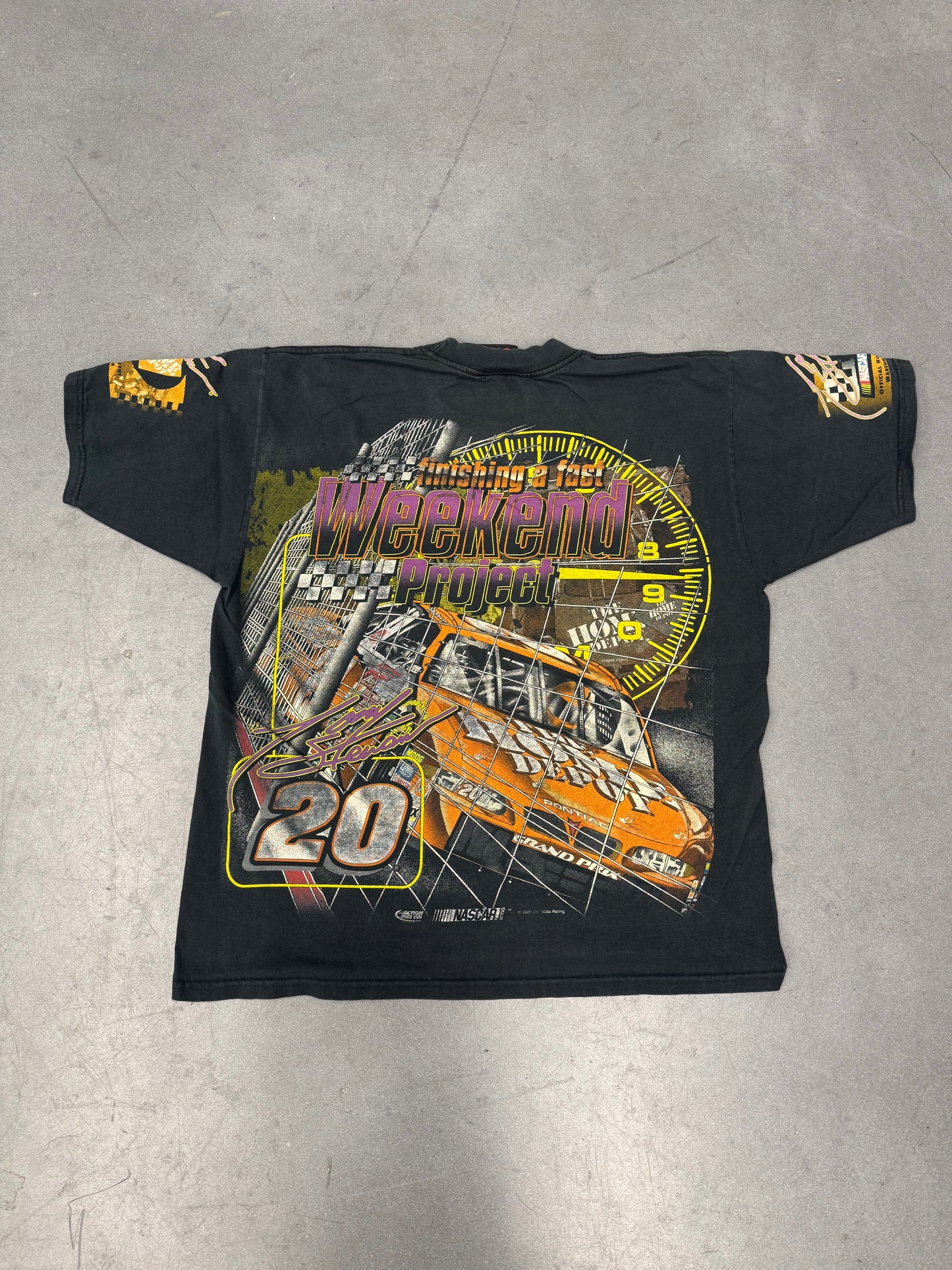 1999 NASCAR TONY STEWART ROOKIE OF THE YEAR AOP TEE (CHASE TAG)