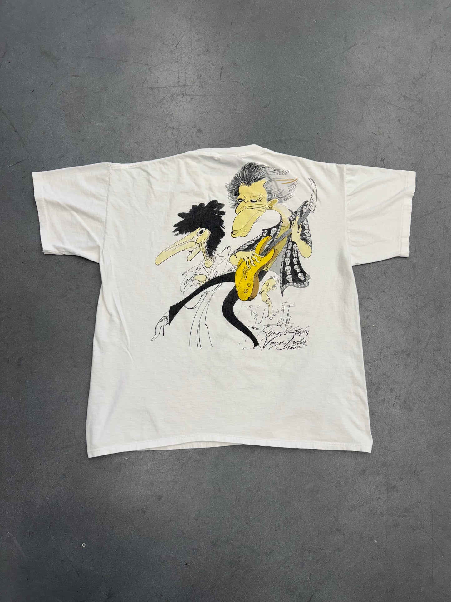 1994 ROLLING STONES VOODOO LOUNGE GERALD SCARFE TEE (BROCKUM TAG)