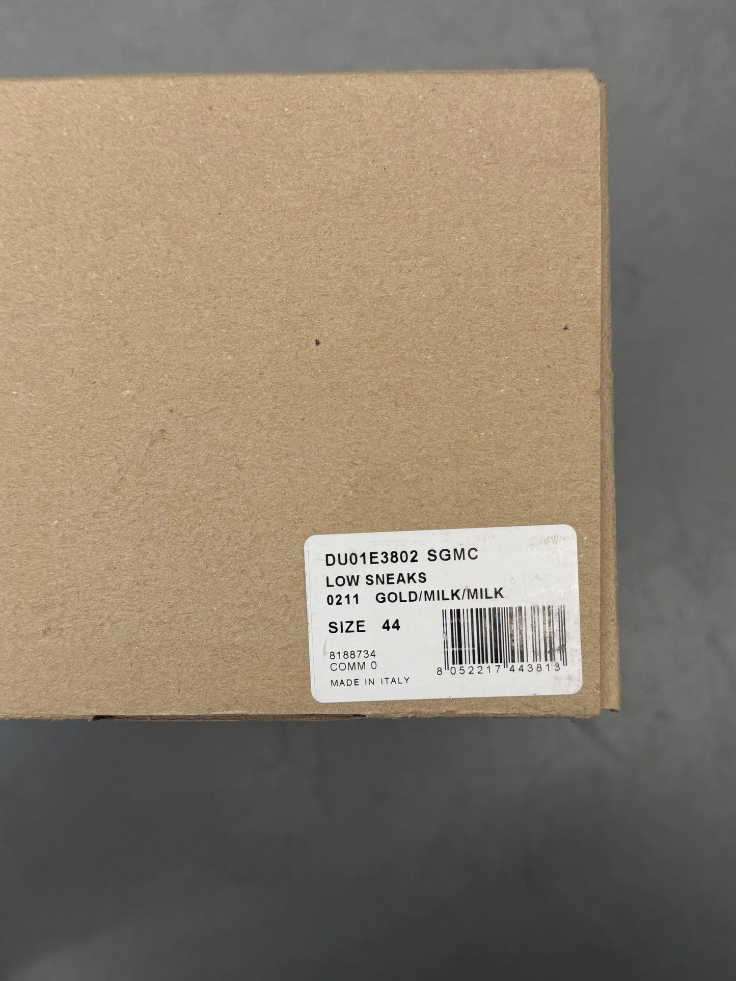 RICK OWENS DRKSHDW LOW-TOP RAMONES SNEAKS - LIGHT GOLD