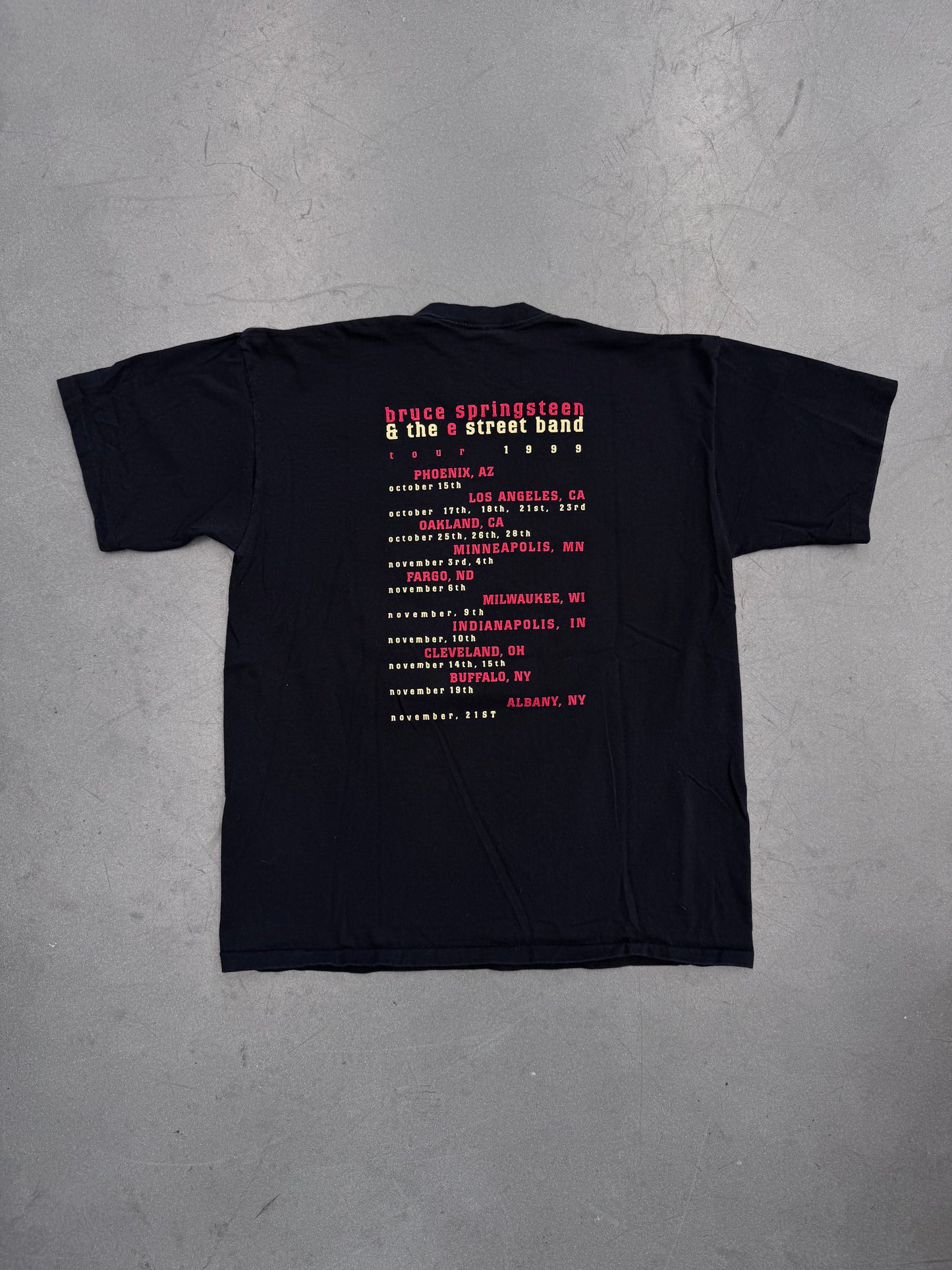 1999 BRUCE SPRINGSTEEN AND THE E STREET BAND TOUR TEE (ALLSPORT TAG)