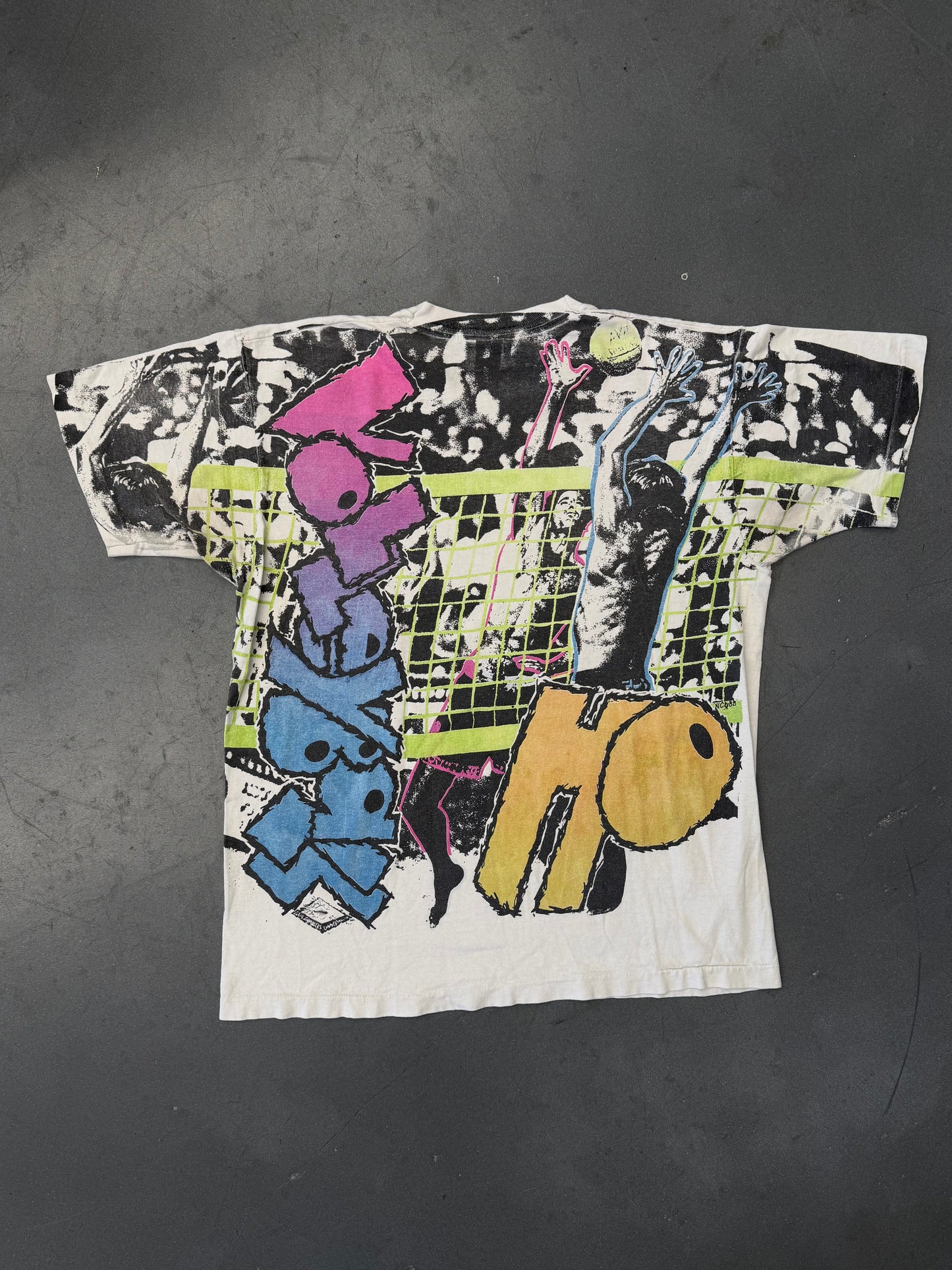 90'S HOOTERS VOLLEYBALL AOP TEE (FOTL TAG)