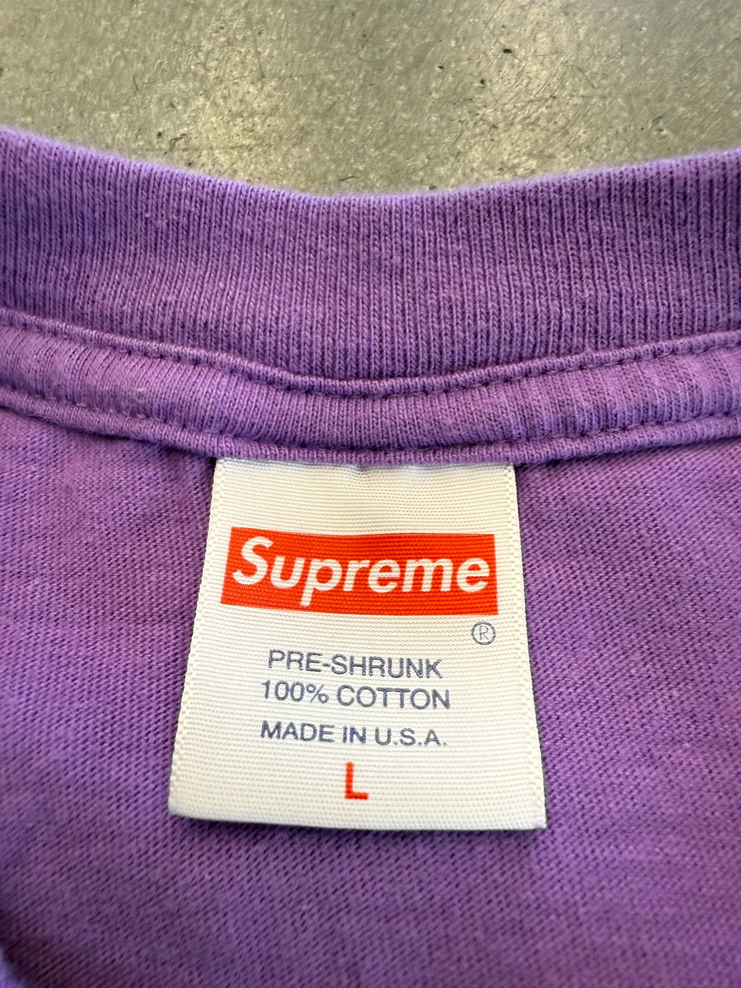 FW21 SUPREME SPAGHETTI TEE - PURPLE