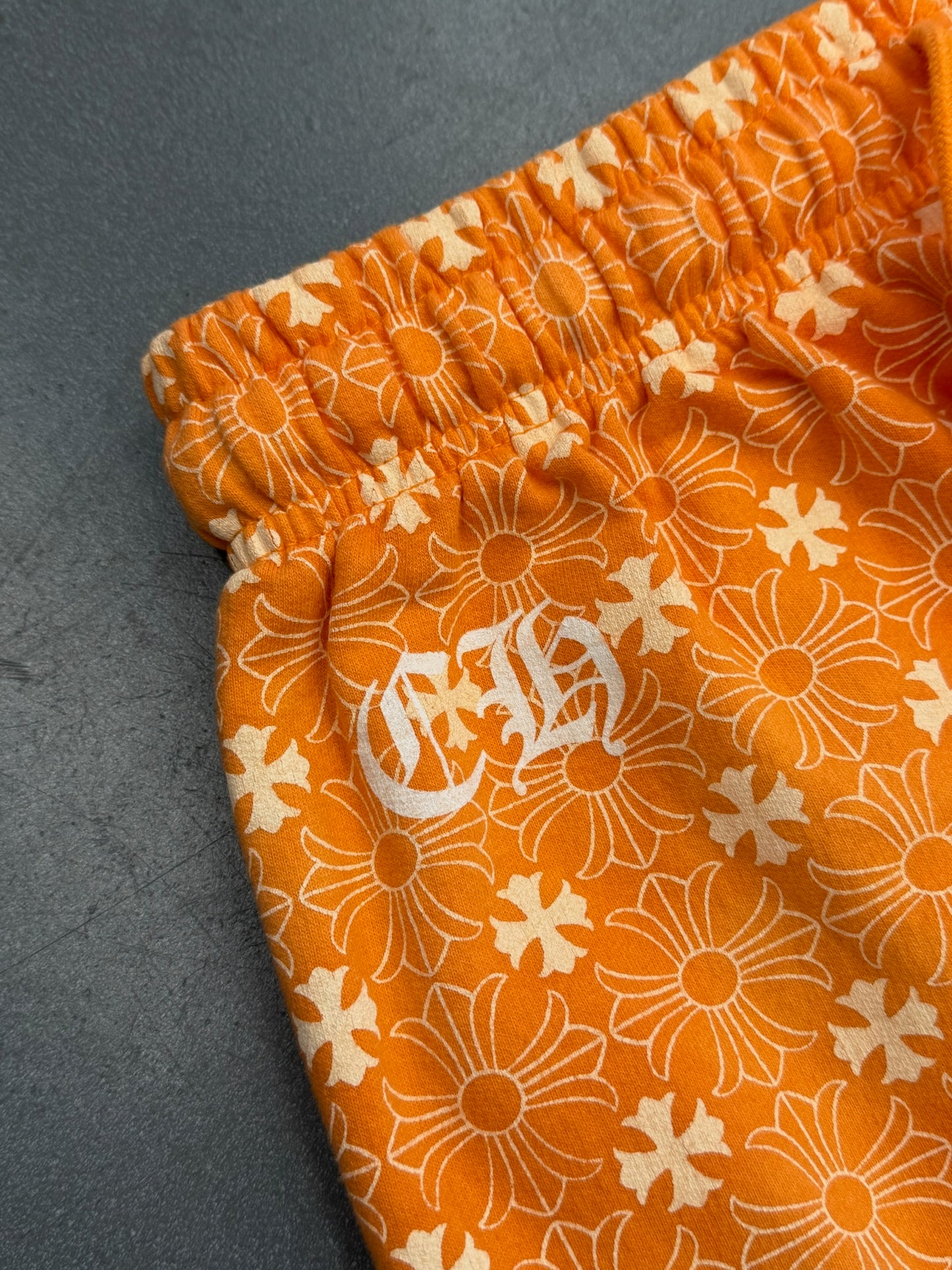 CHROME HEARTS PLUS CROSS MONOGRAM SWEATPANT - ORANGE